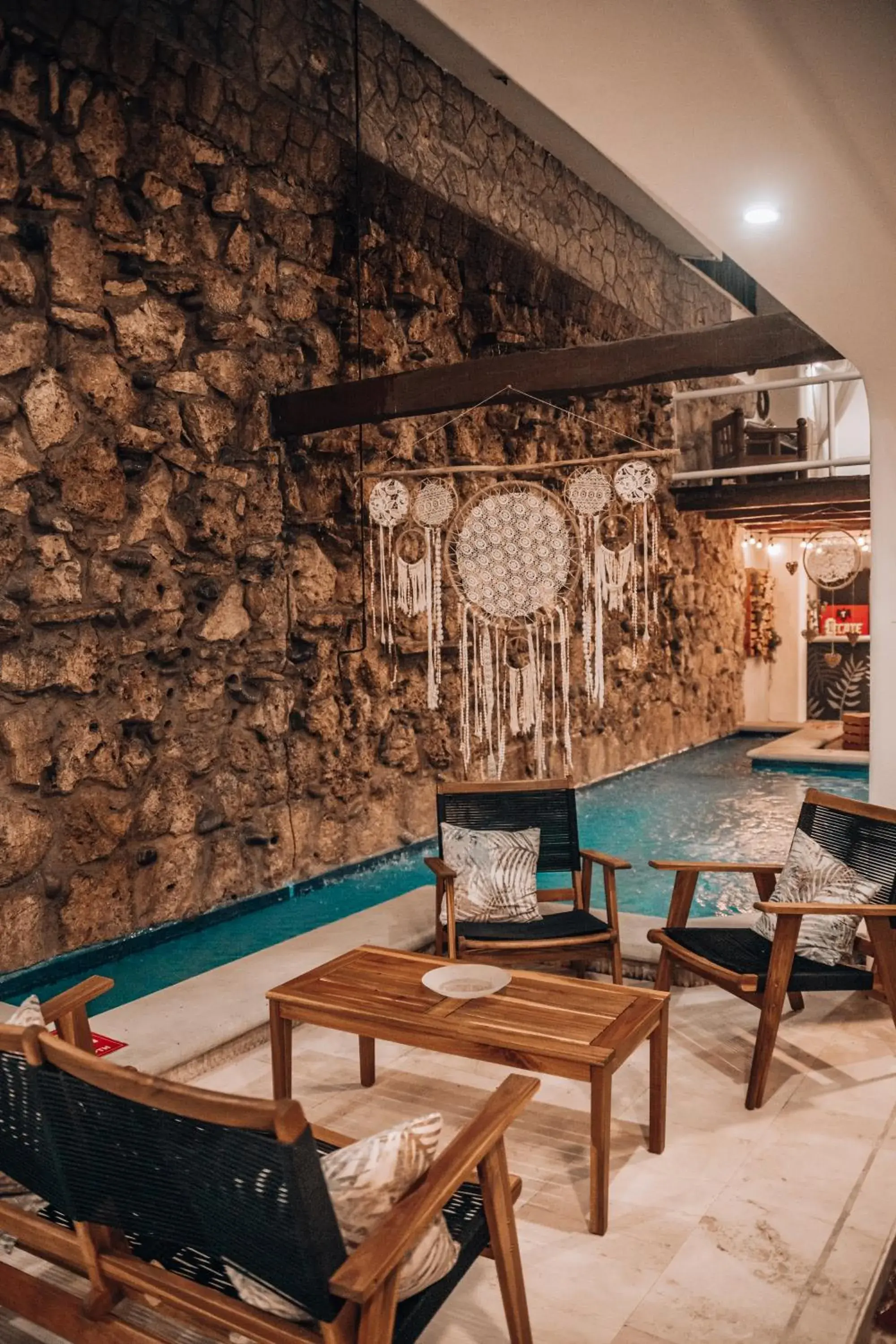 Swimming pool in Ahava Hotel Swimming pool in Ahava Hotel