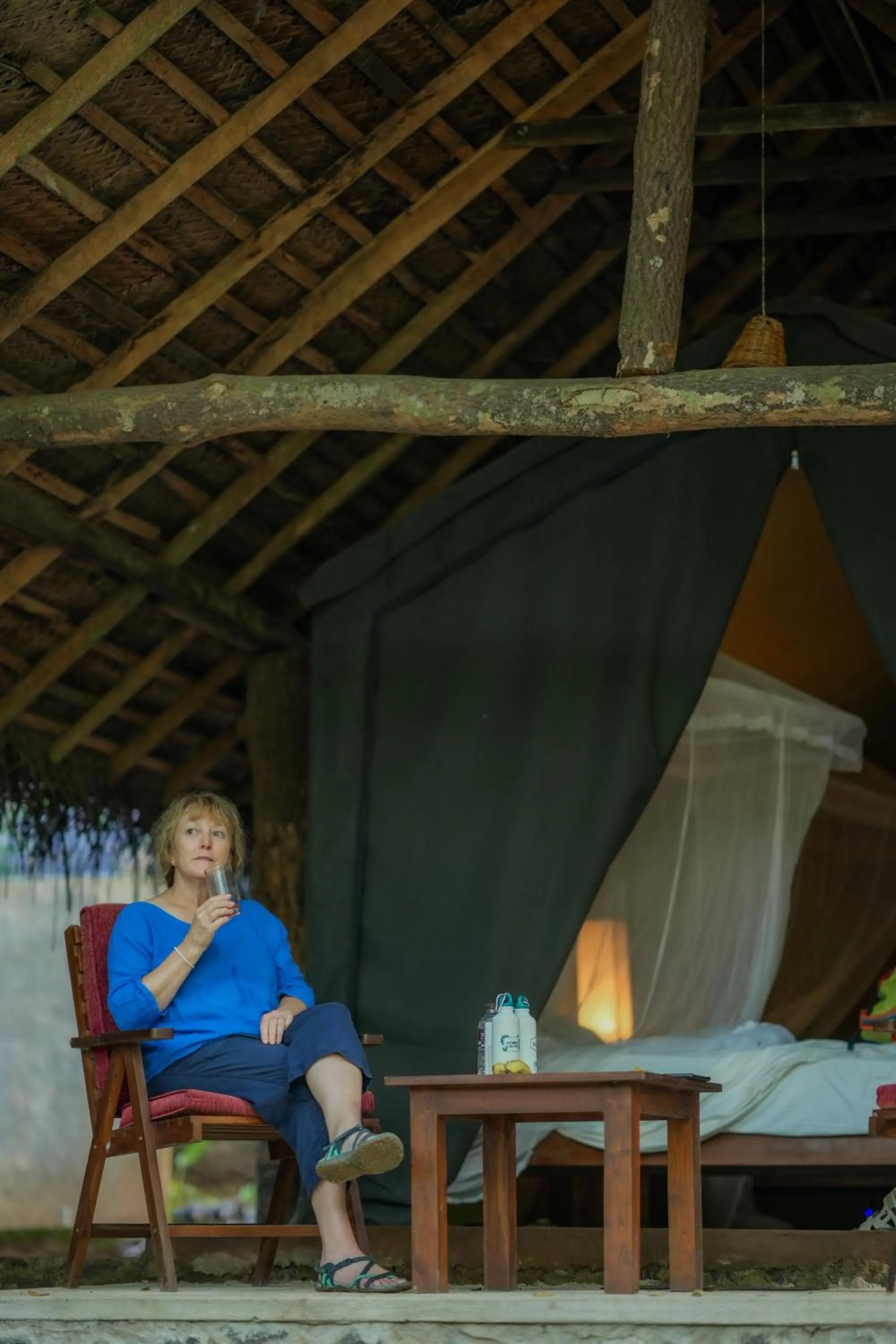 Patio in Athgira River Camping - Udawalawe