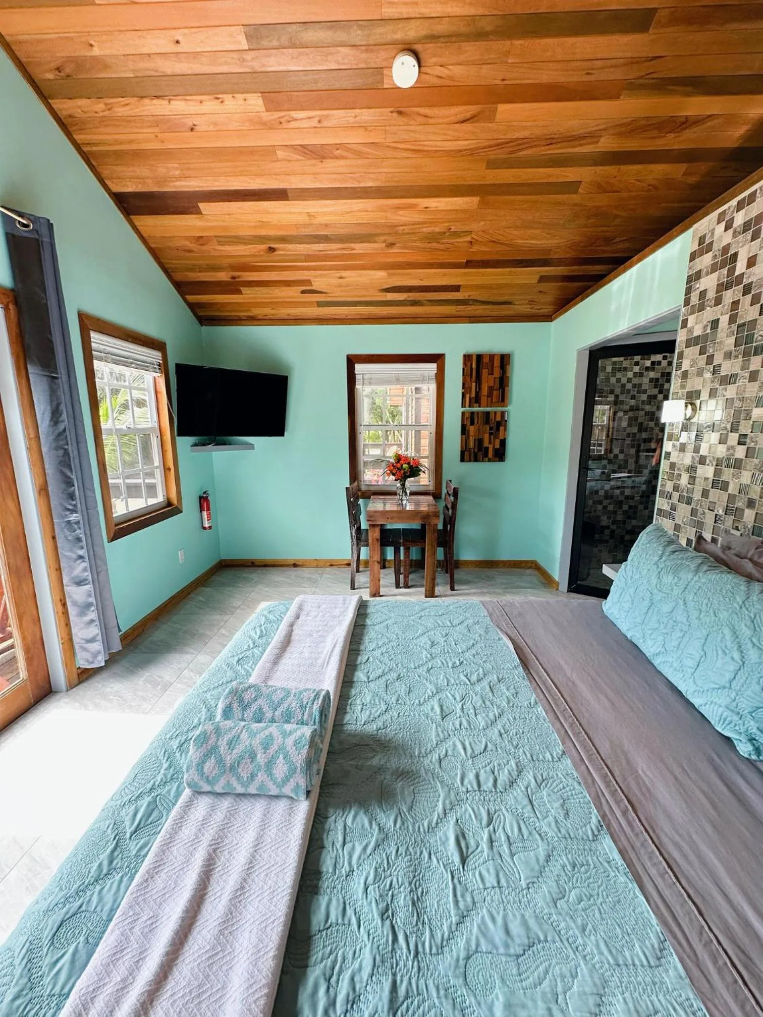 Bed in Mangata Villas Adults Only