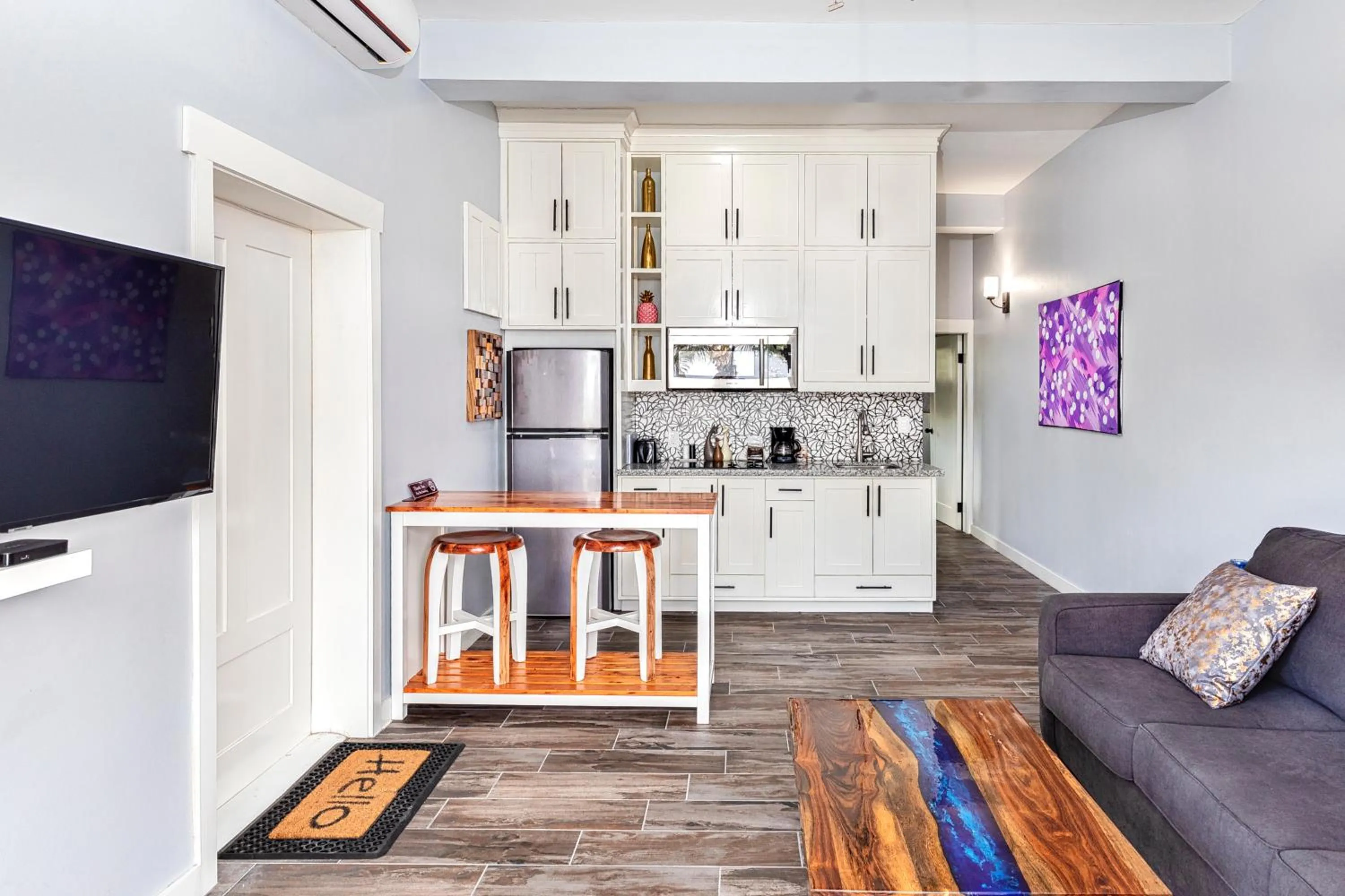 Kitchen or kitchenette in Mangata Villas Adults Only