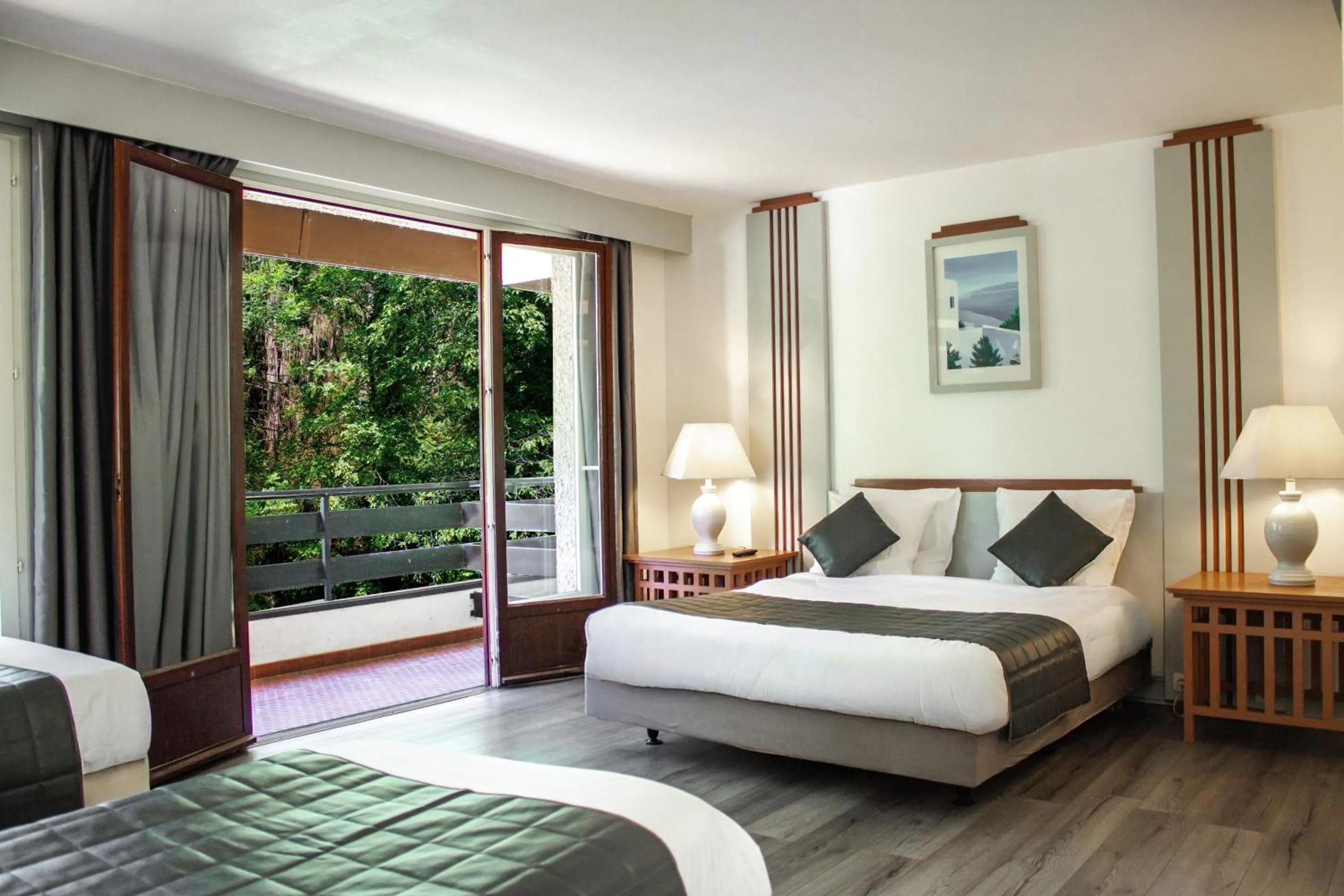 Bedroom, Bed in Garden & City Capvern-les-Bains