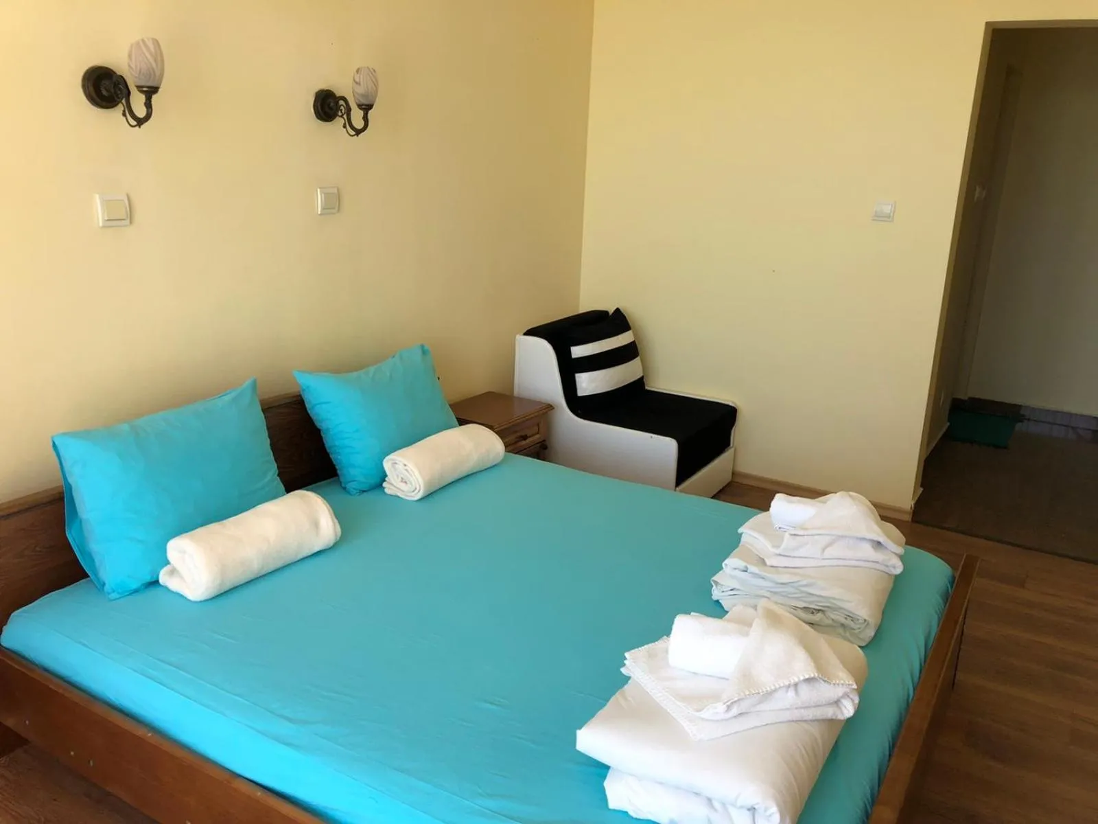 Bed in Family Hotel Littoral