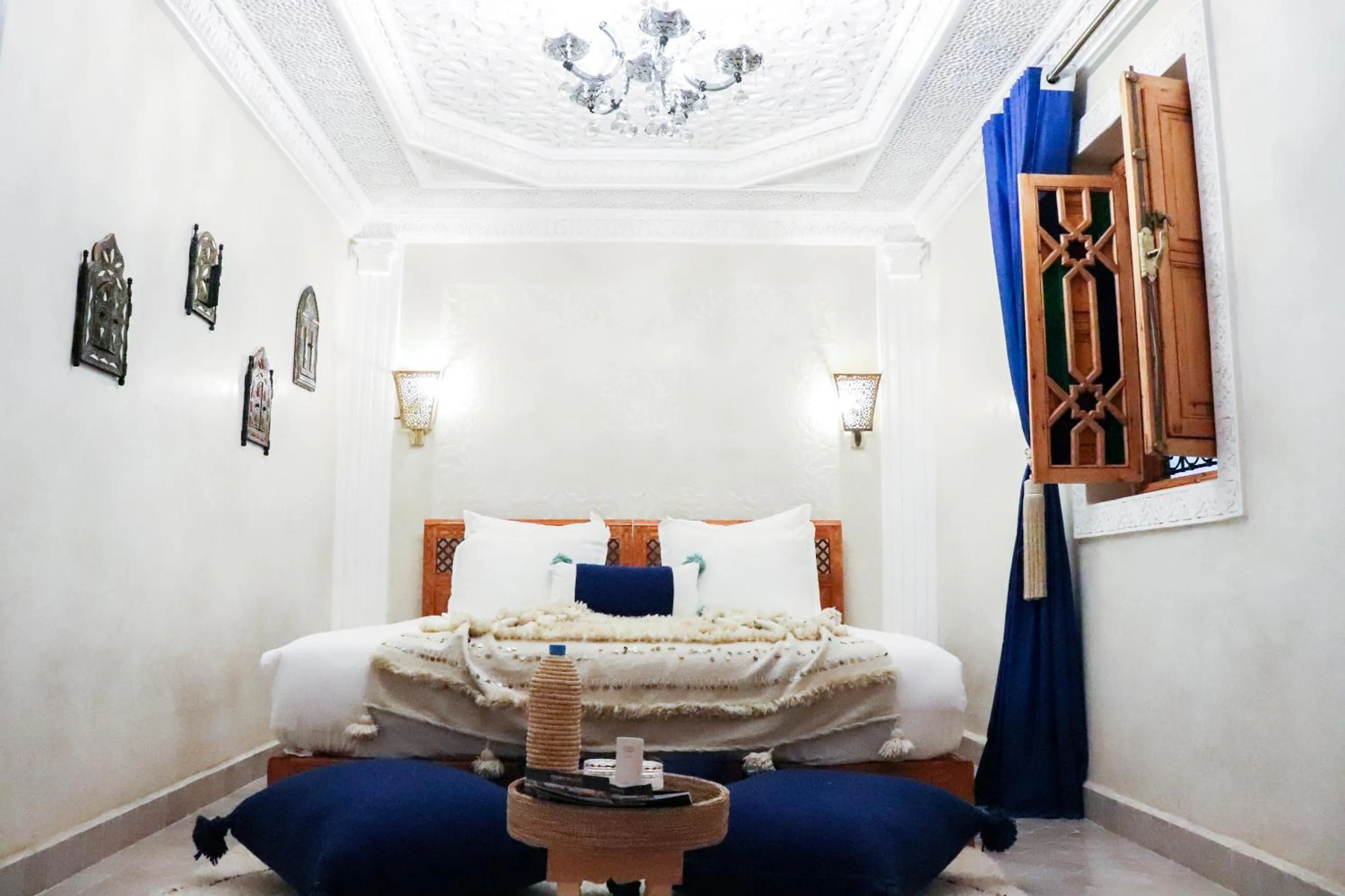 Bed in Riad azra Marrakech