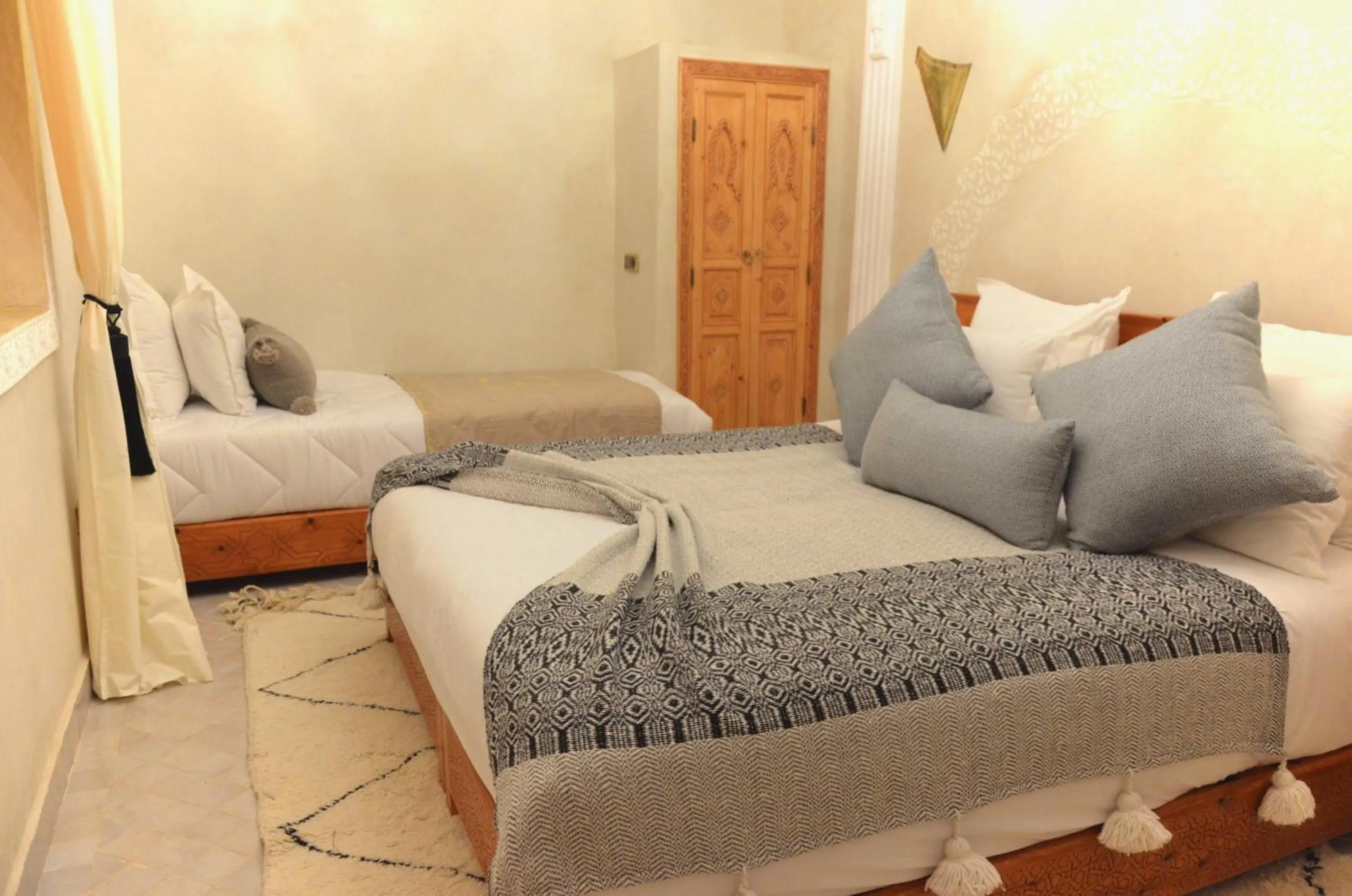 Bed in Riad azra Marrakech