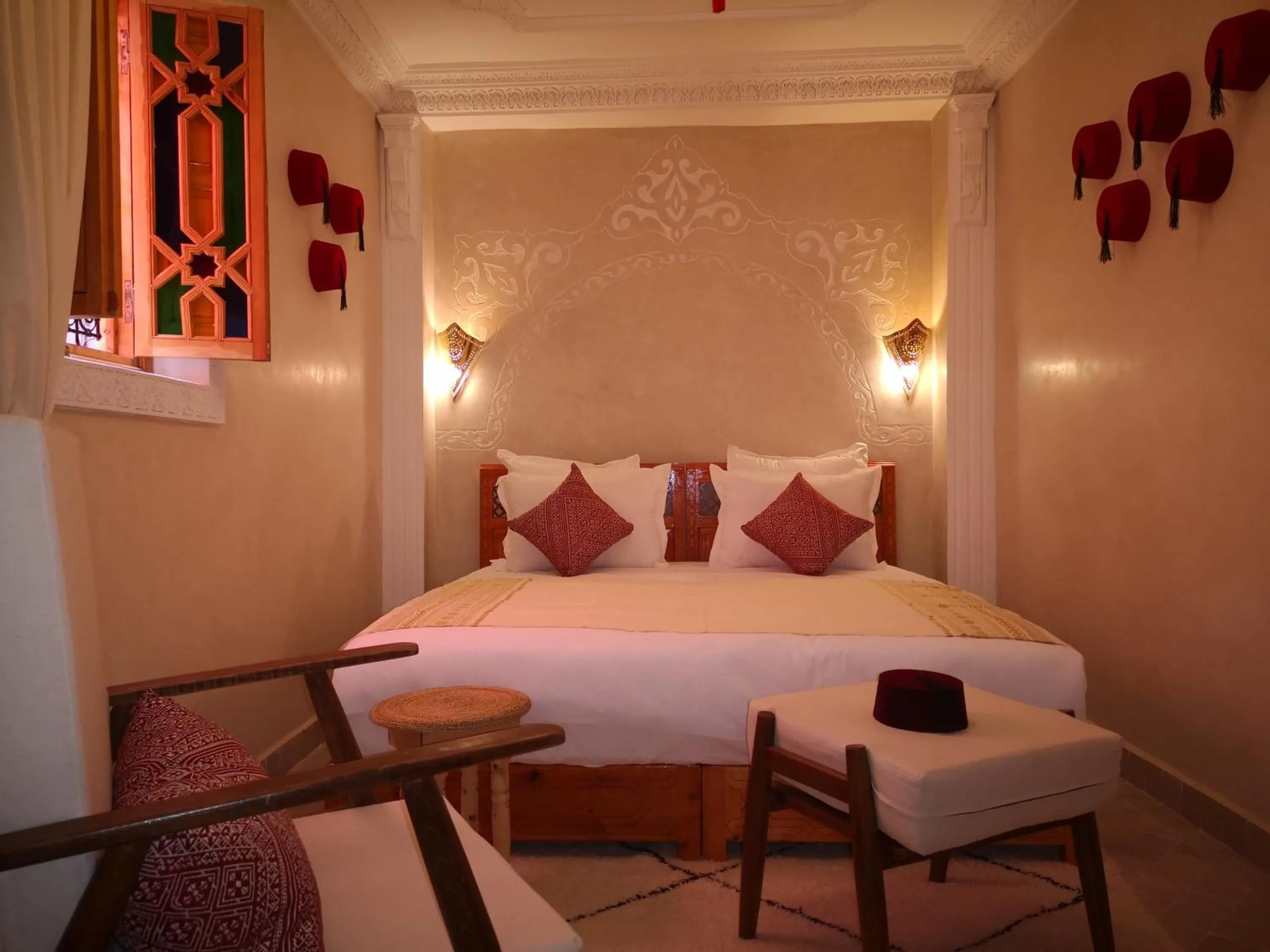 Bed in Riad azra Marrakech