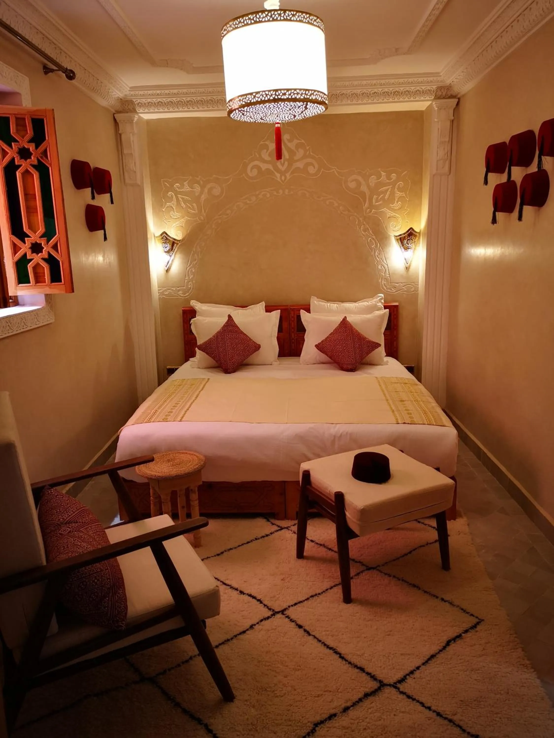 Bed in Riad azra Marrakech