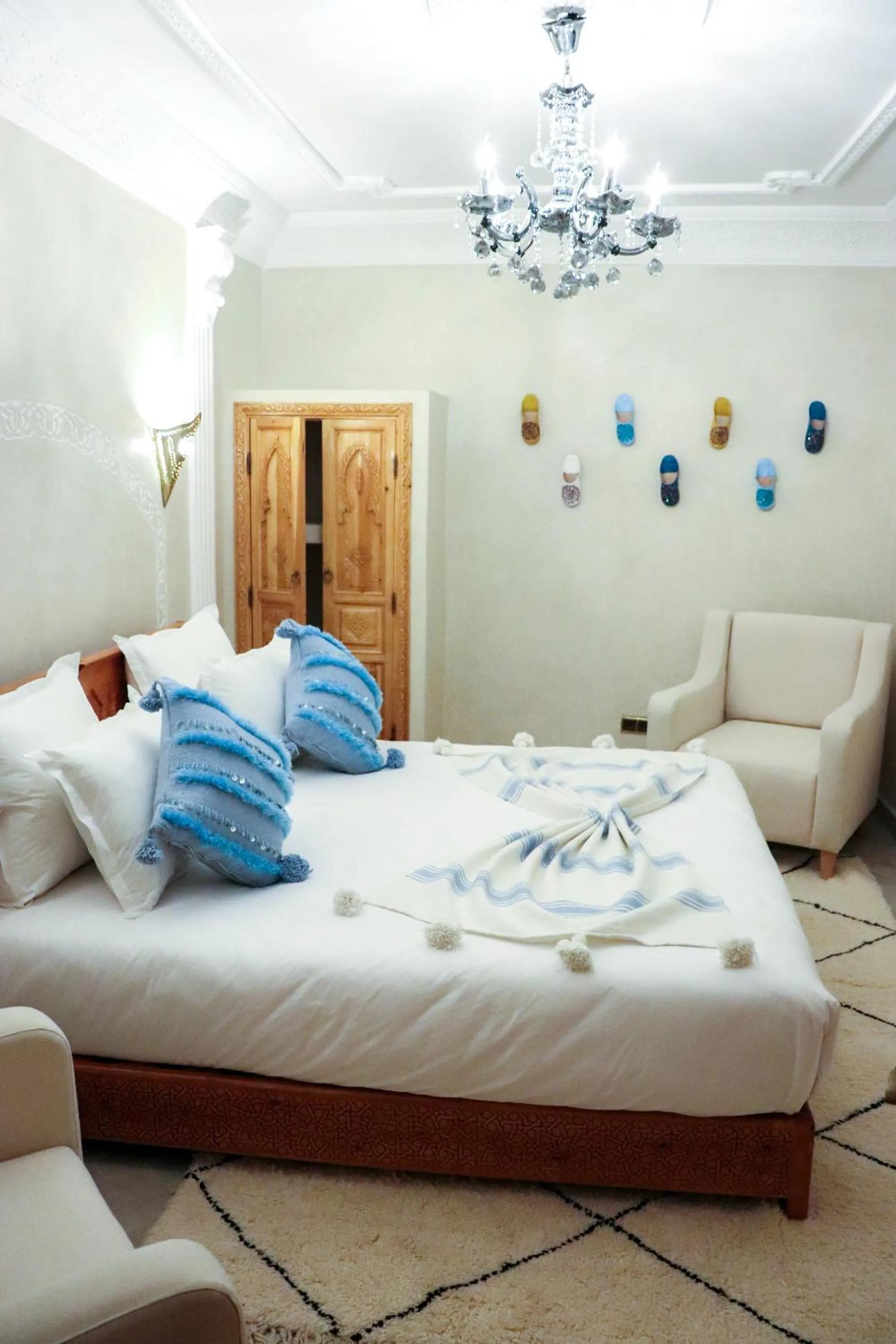 Bed in Riad azra Marrakech