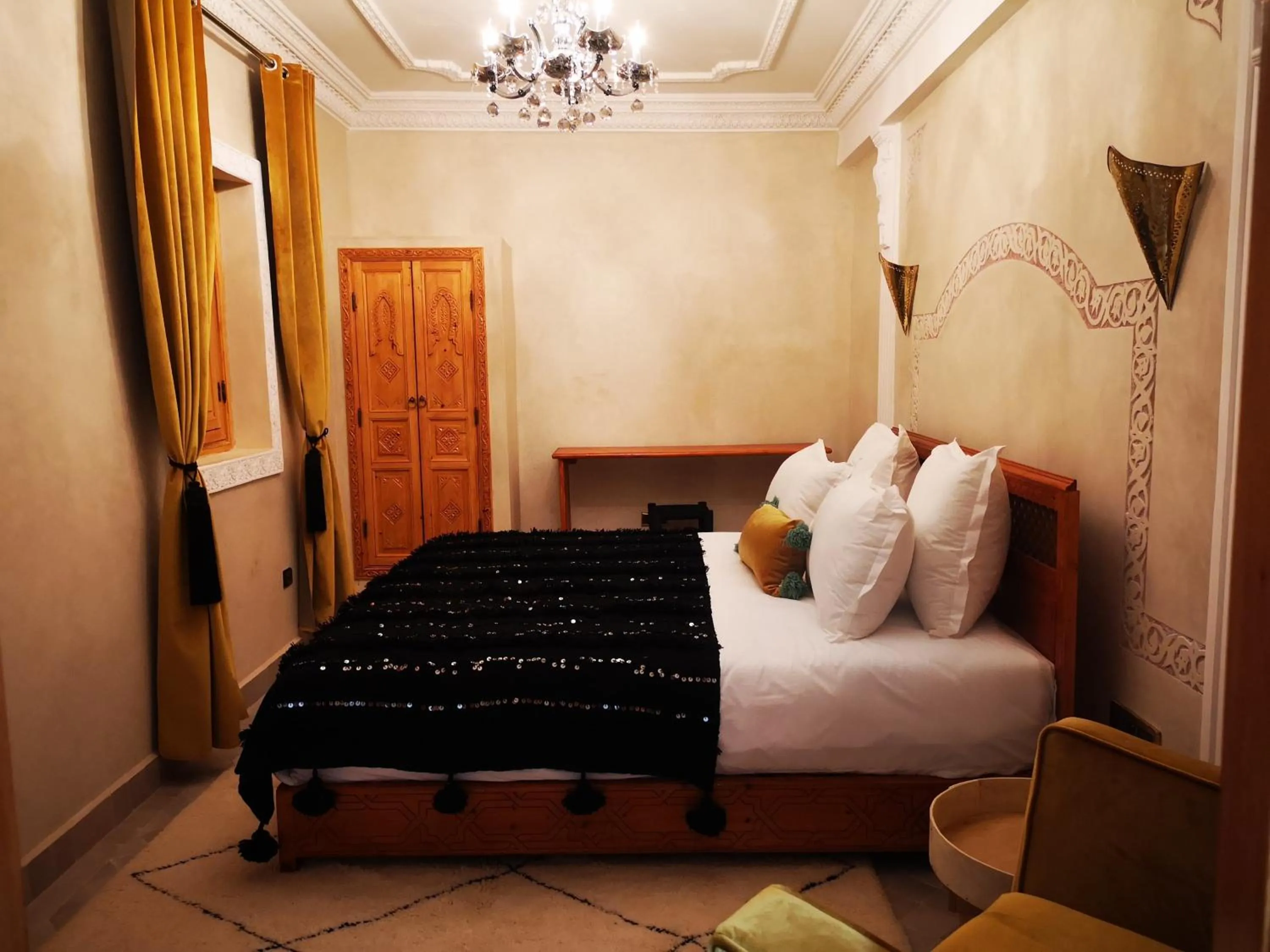 Bed in Riad azra Marrakech