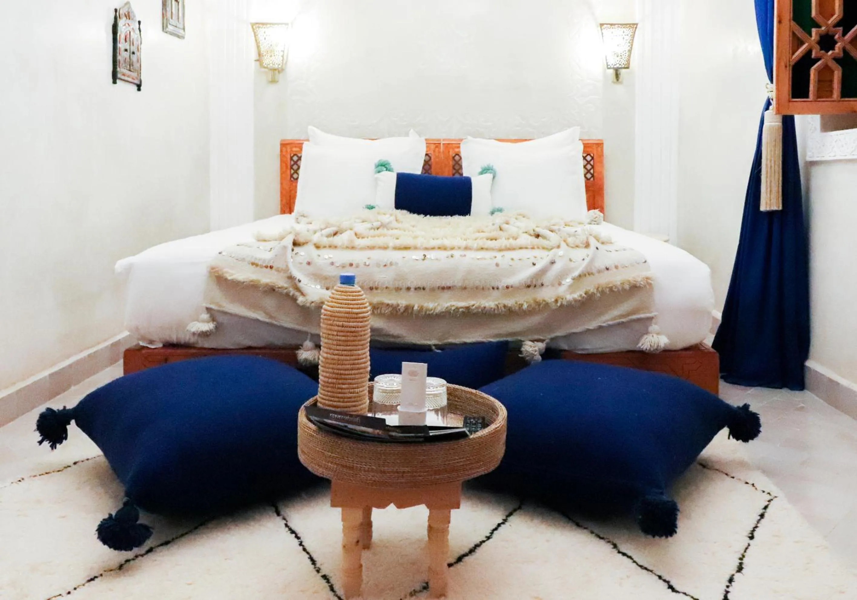 Bed in Riad azra Marrakech