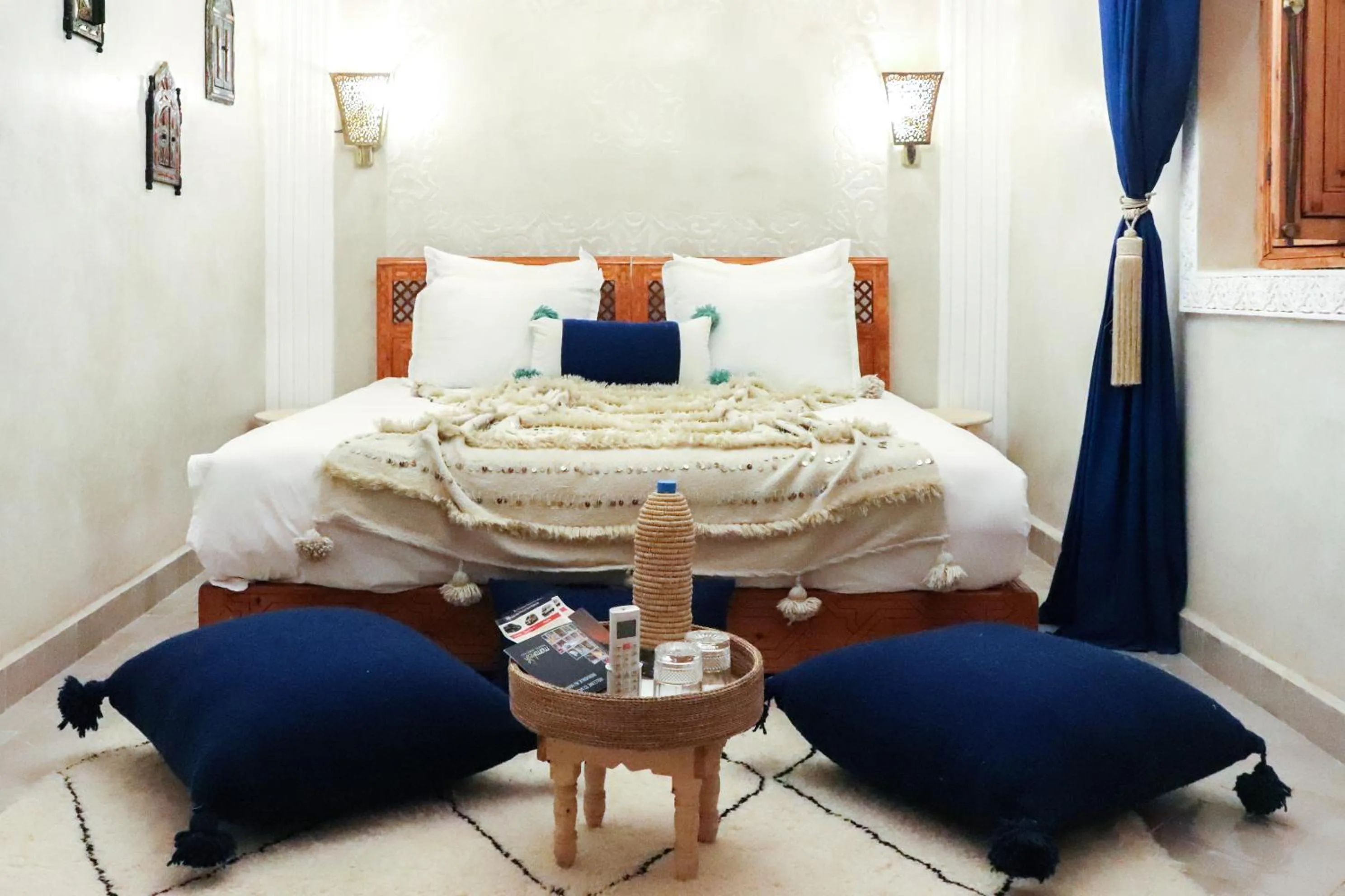 Bed in Riad azra Marrakech