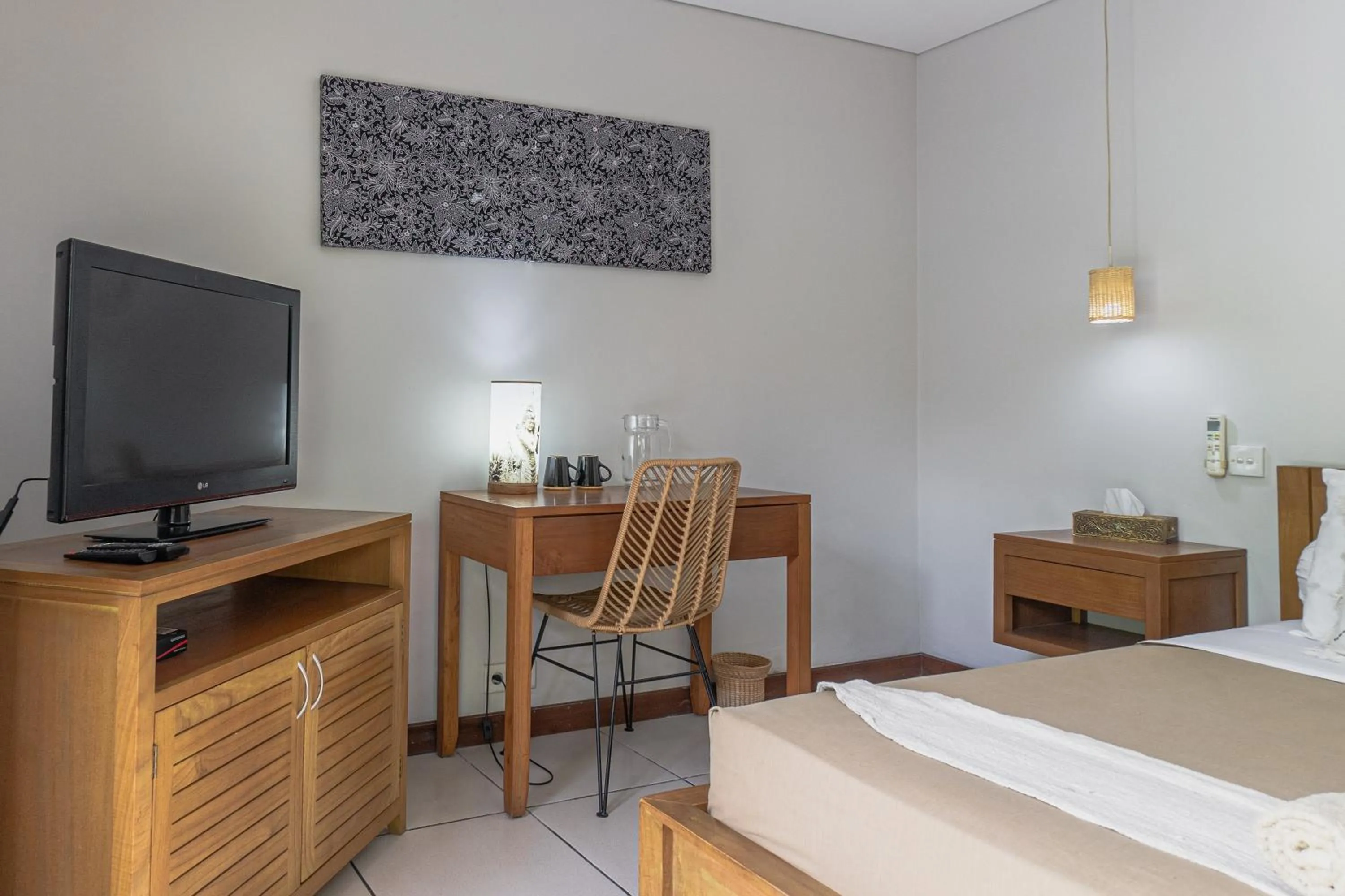 Bed in Balinea Holiday Home