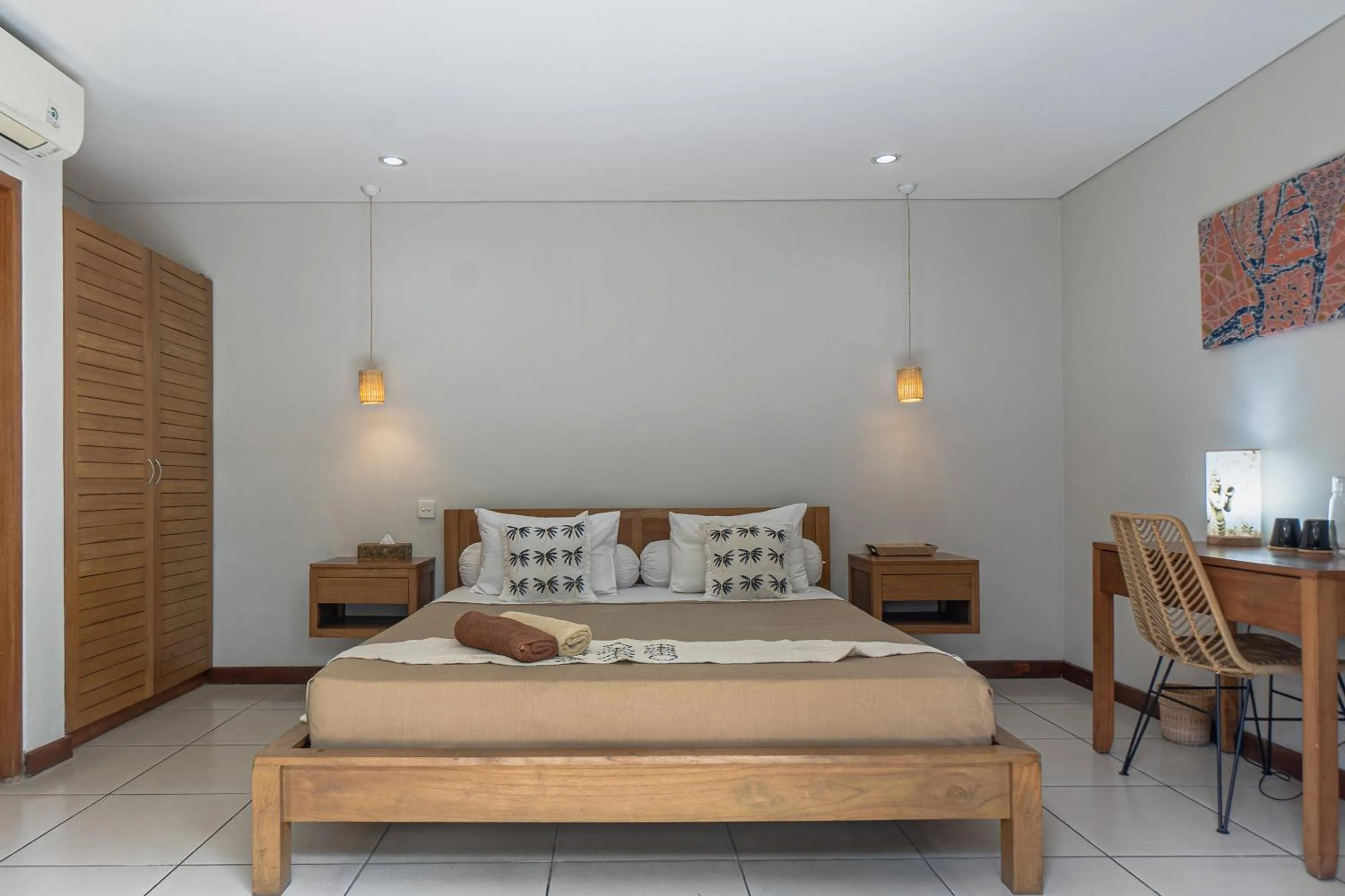 Bed in Balinea Holiday Home