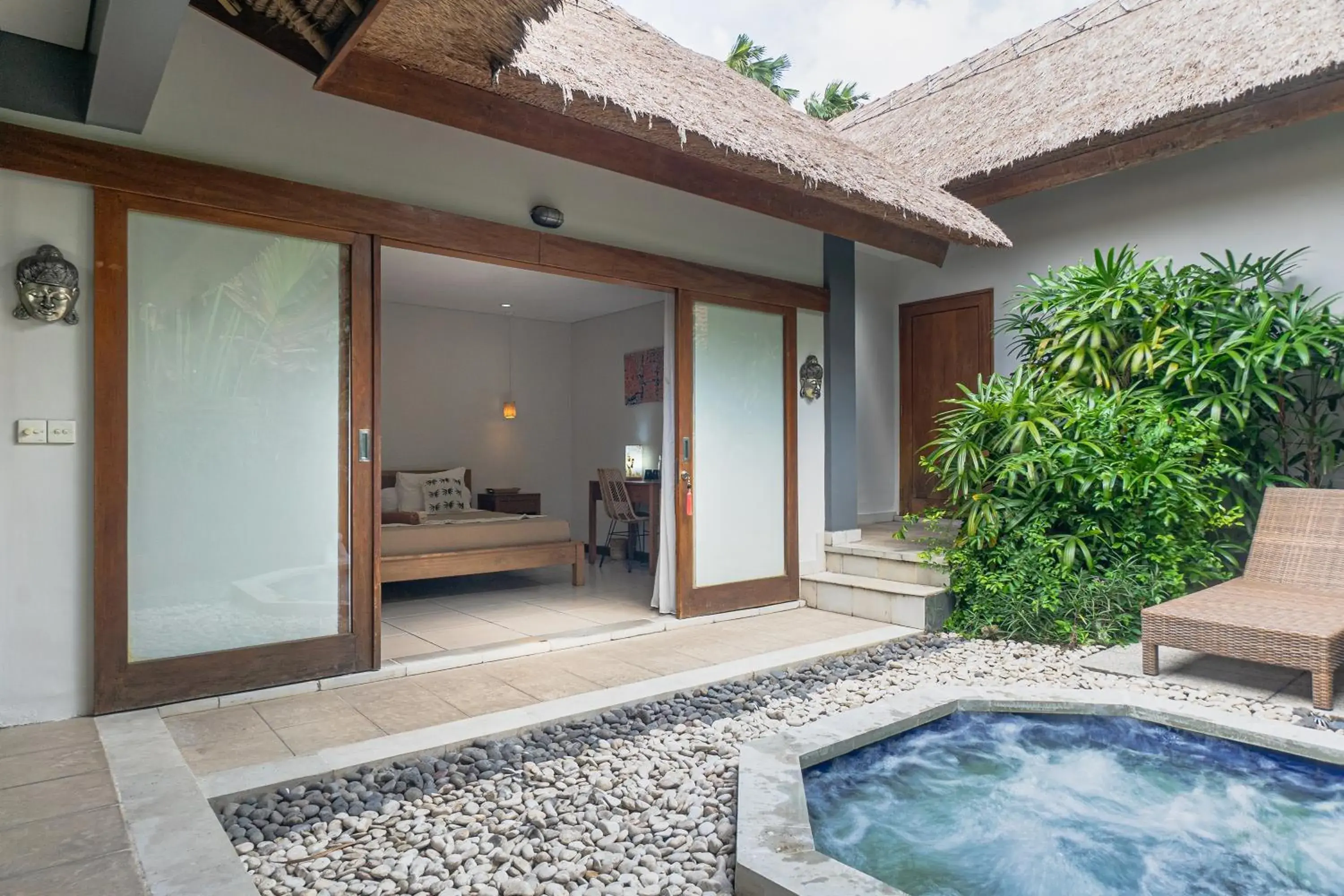 Garden view in Balinea Holiday Home Garden view in Balinea Holiday Home