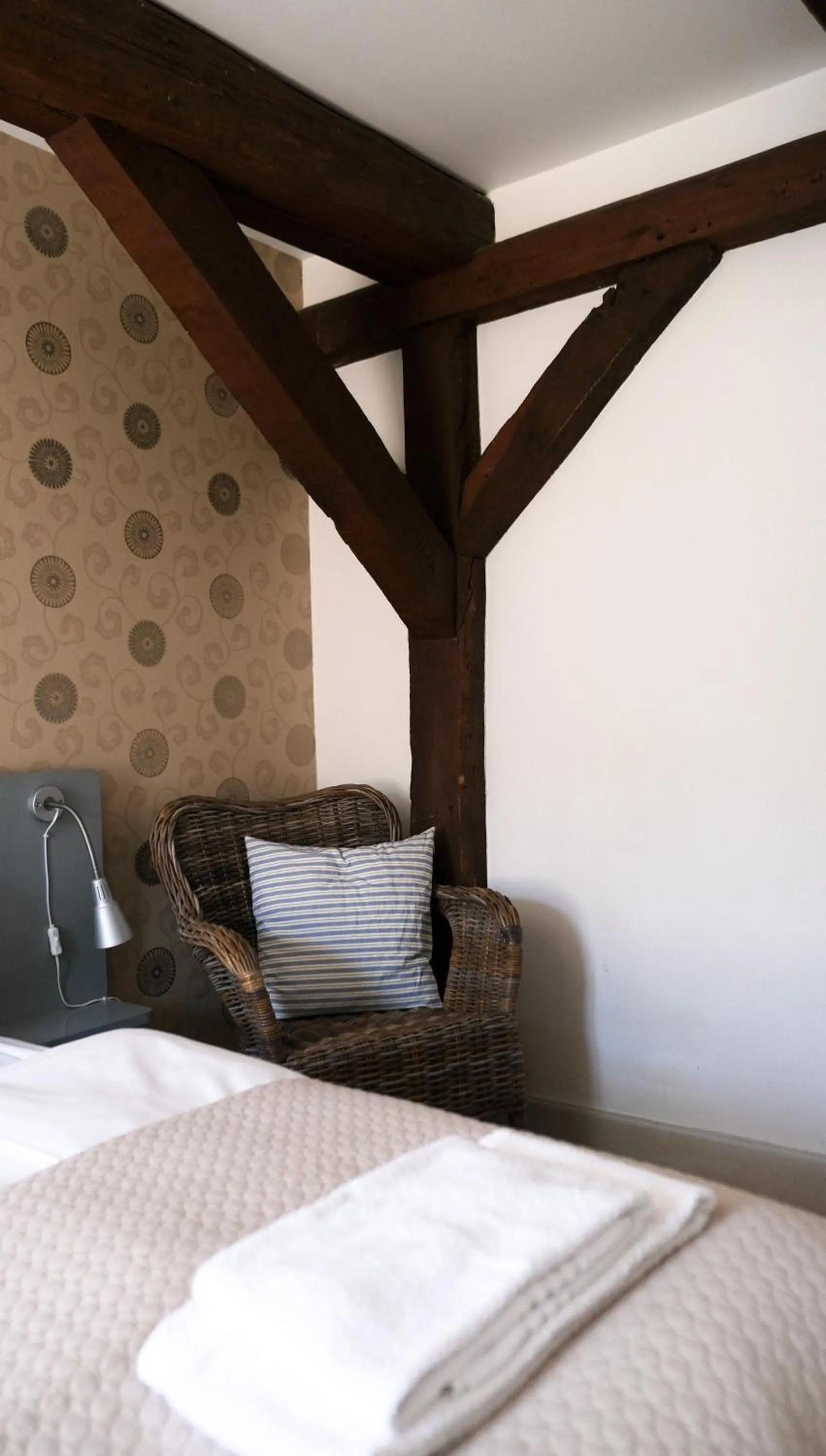 Bed in Hotel Saxkjøbing