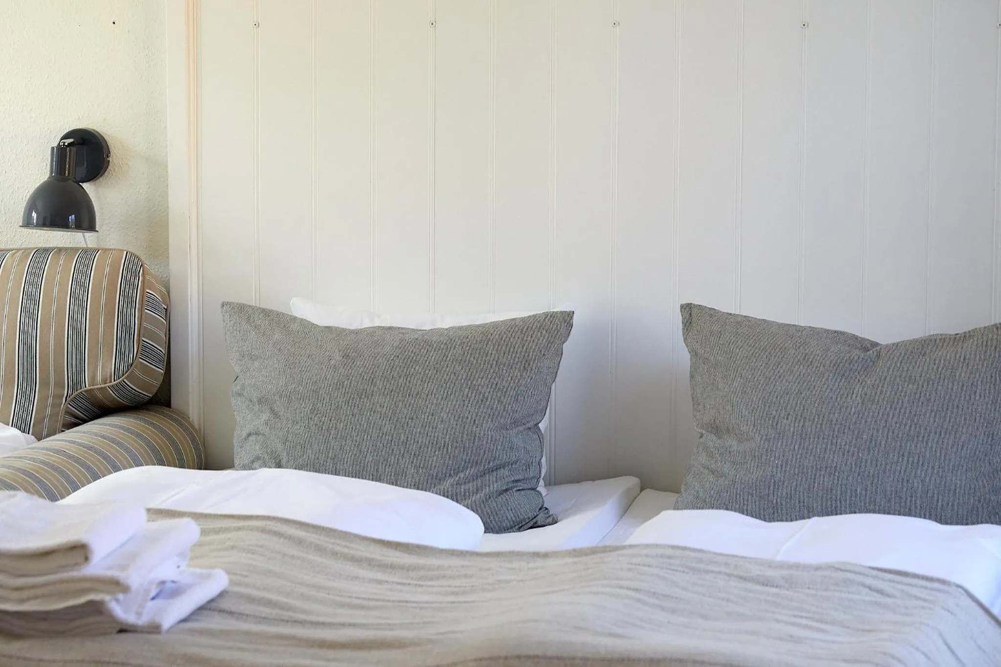 Bed in Hotel Saxkjøbing