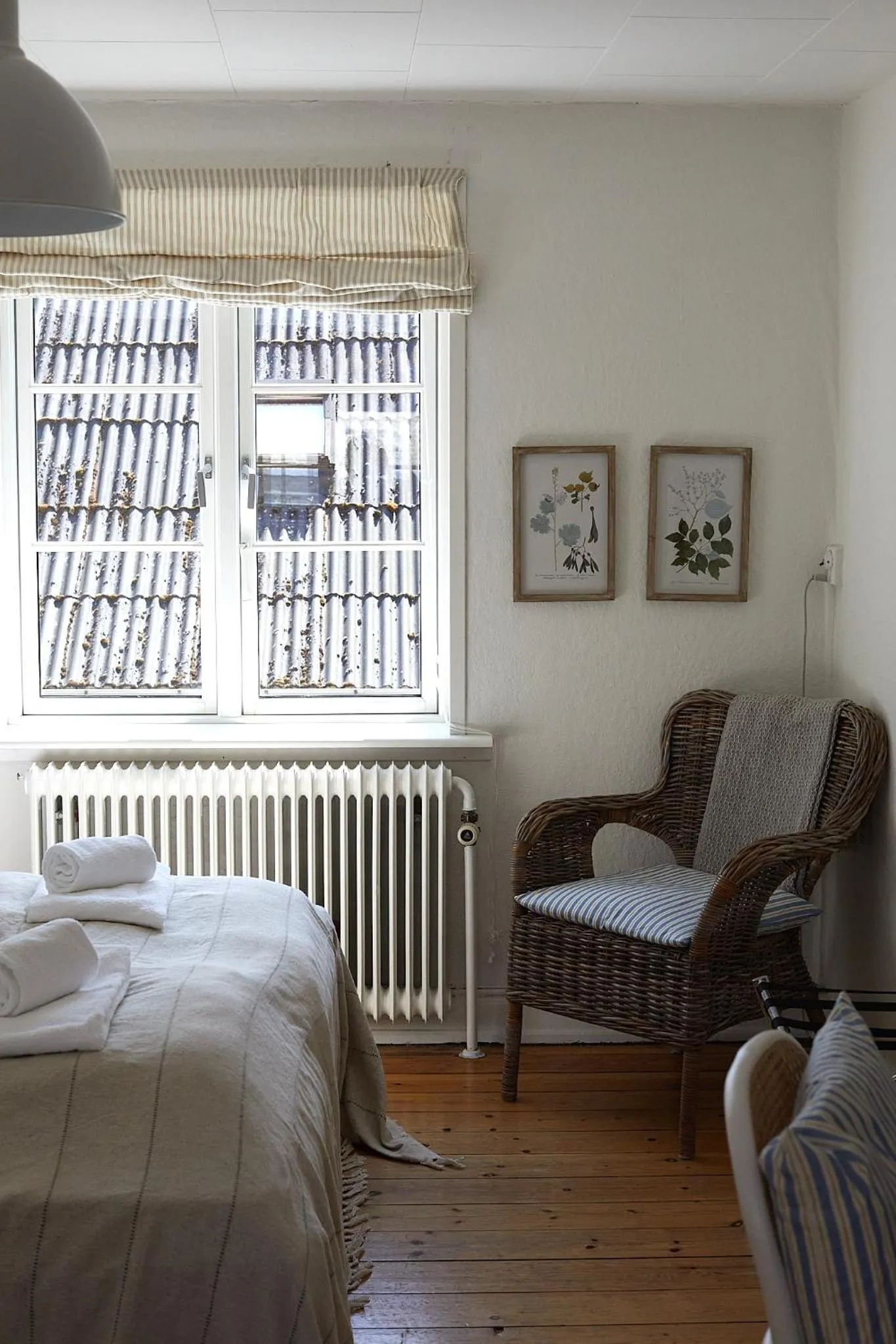 Bed in Hotel Saxkjøbing