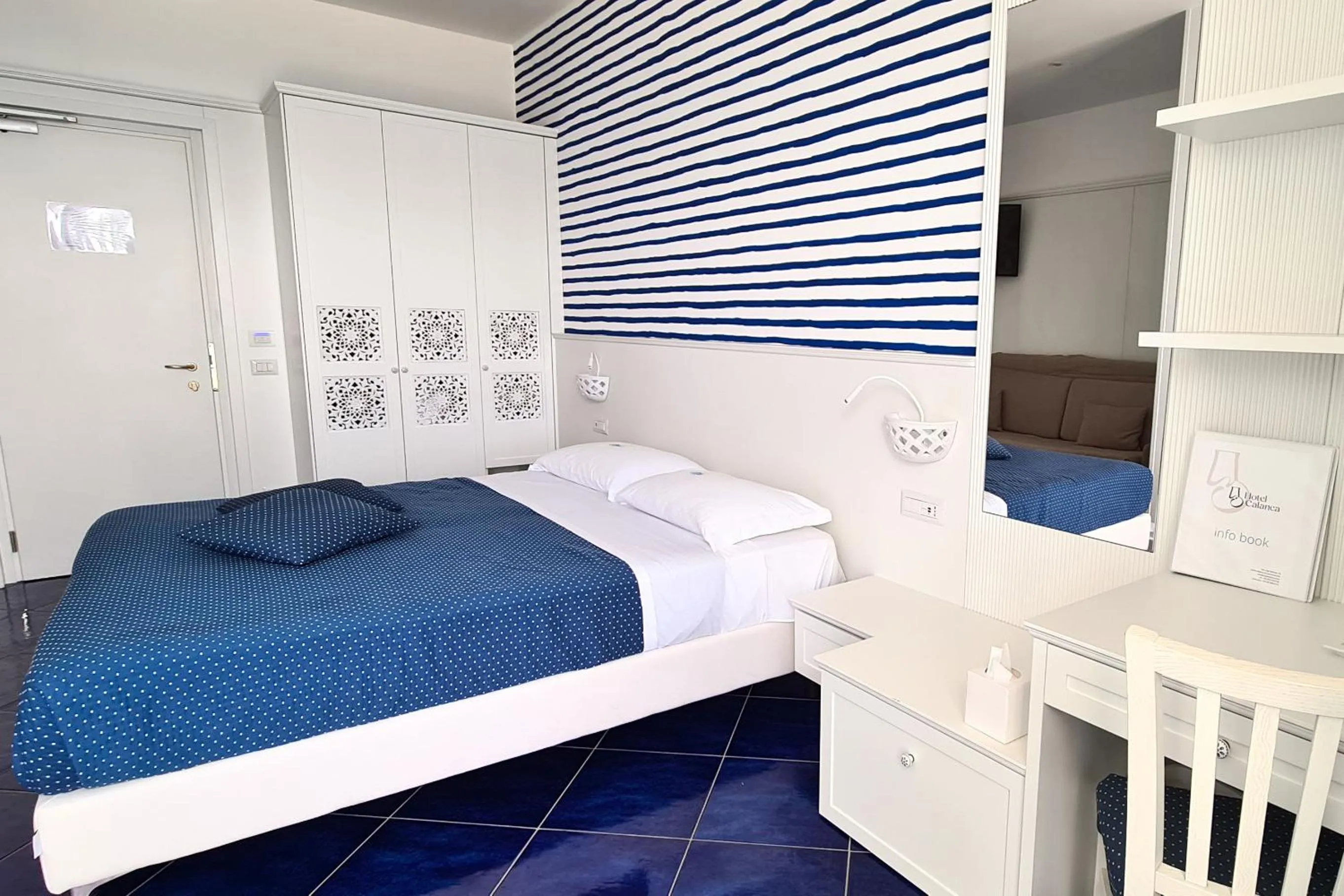 Bed in Hotel Calanca