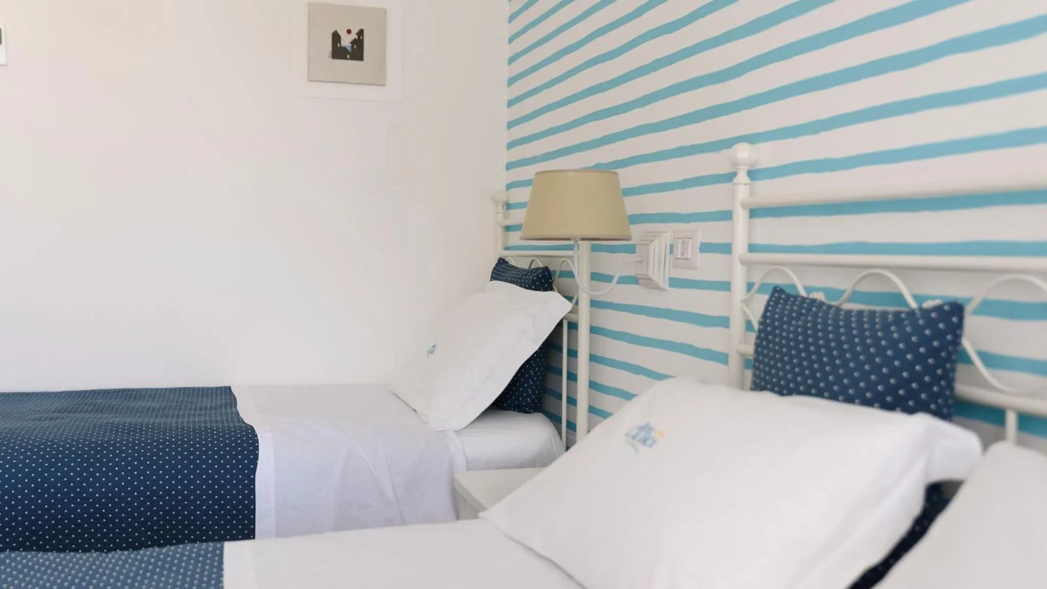 Bed in Hotel Calanca