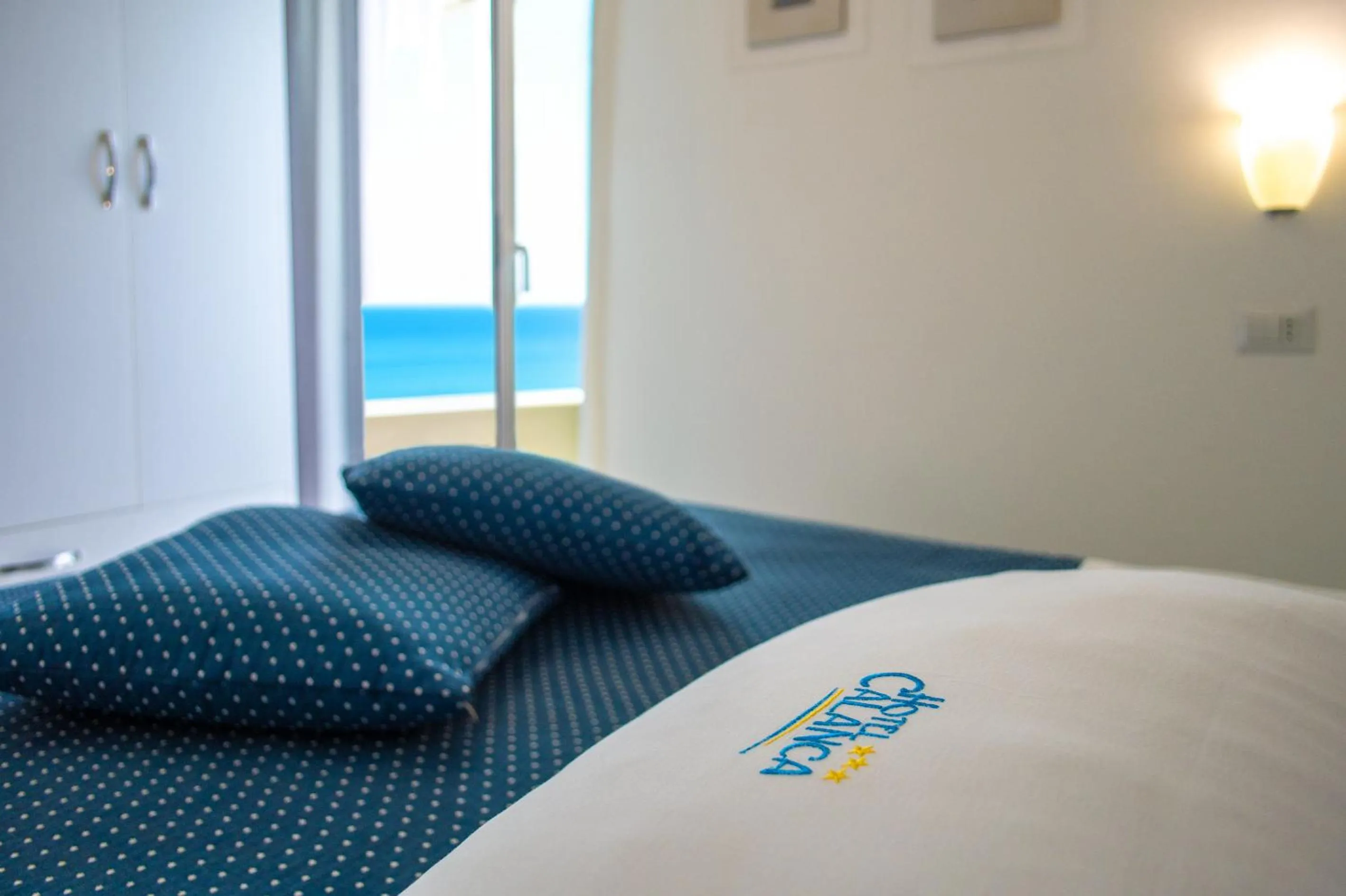 Bed in Hotel Calanca