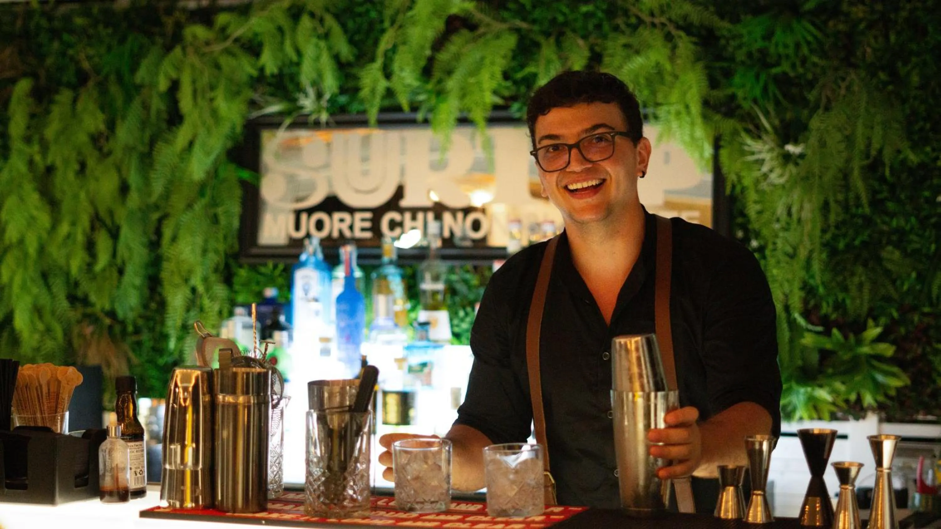 Lounge or bar in Hotel Calanca