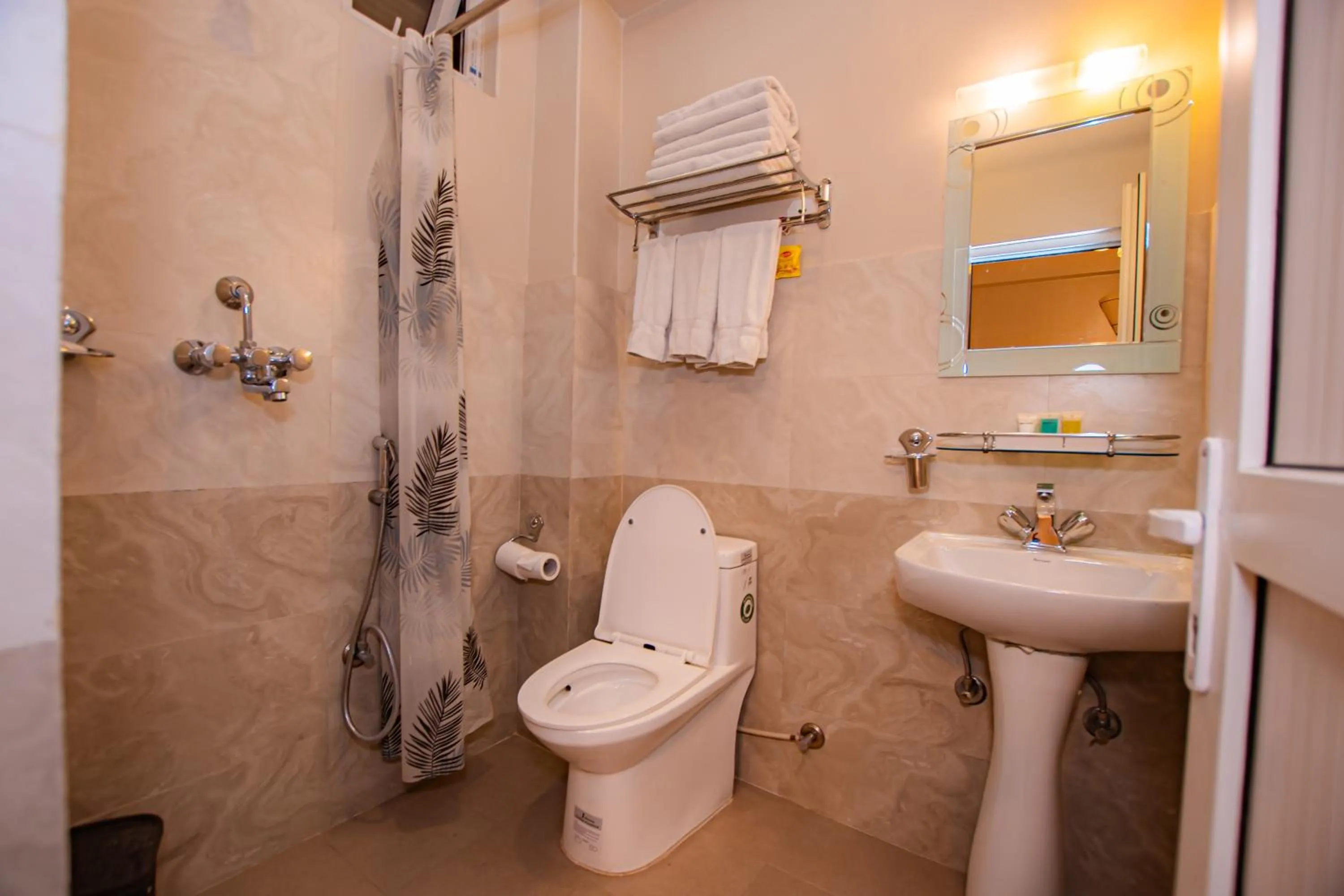 Bathroom in Busy Bee Resort, Pokhara