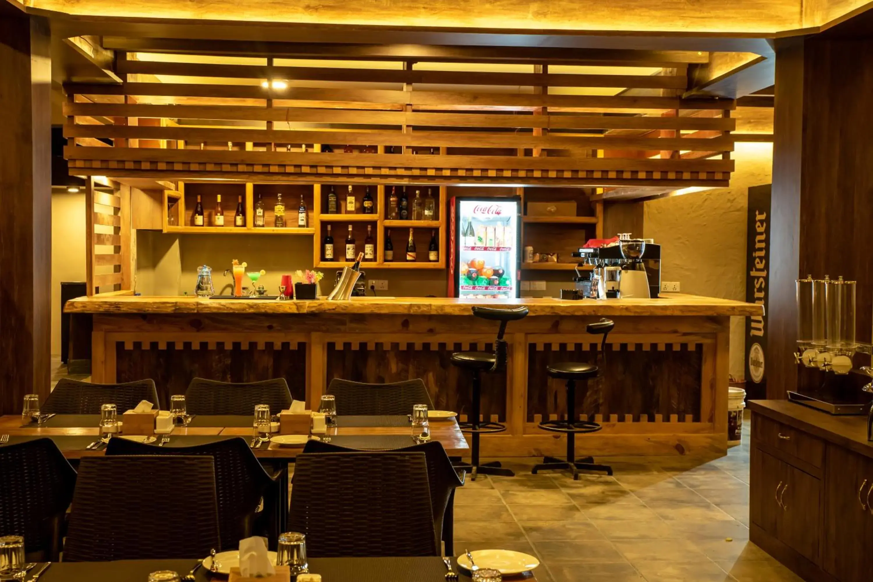 Lounge or bar in Busy Bee Resort, Pokhara Lounge or bar in Busy Bee Resort, Pokhara