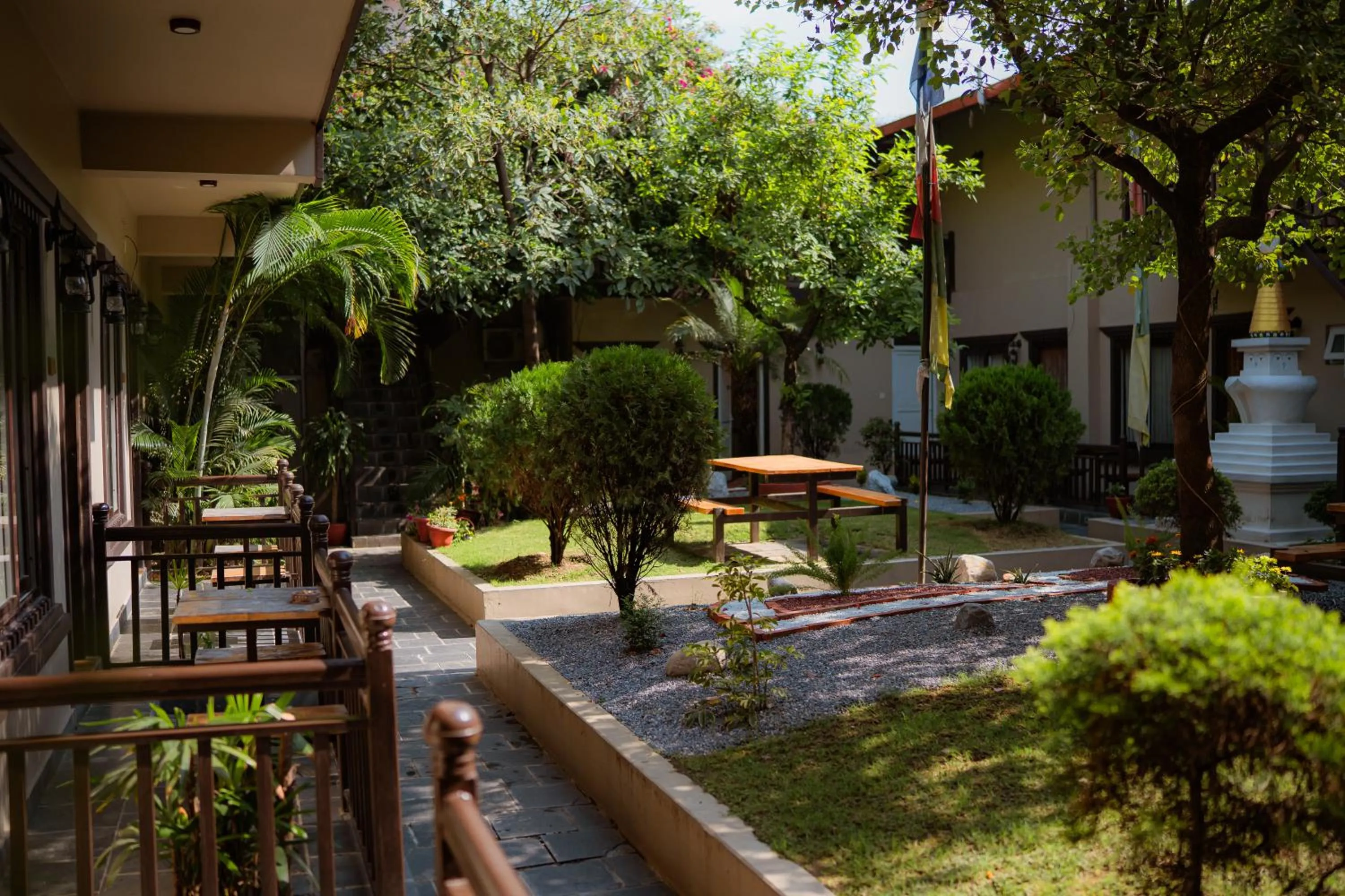 Garden in Busy Bee Resort, Pokhara