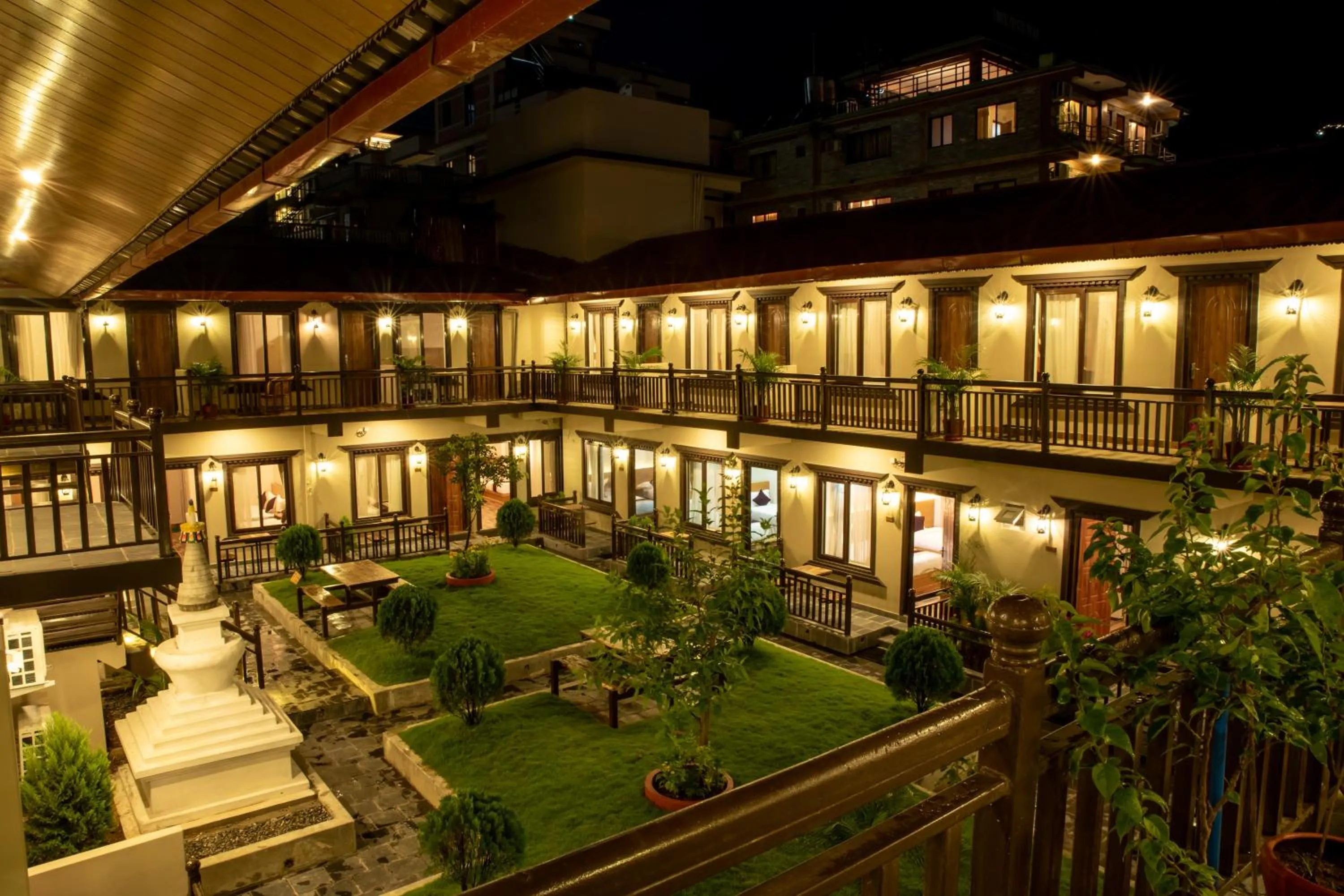 Property building in Busy Bee Resort, Pokhara