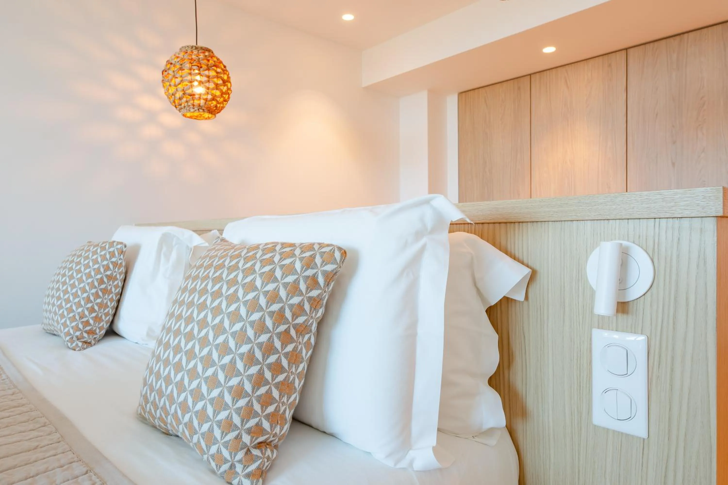 Bed in Hôtel La Plage