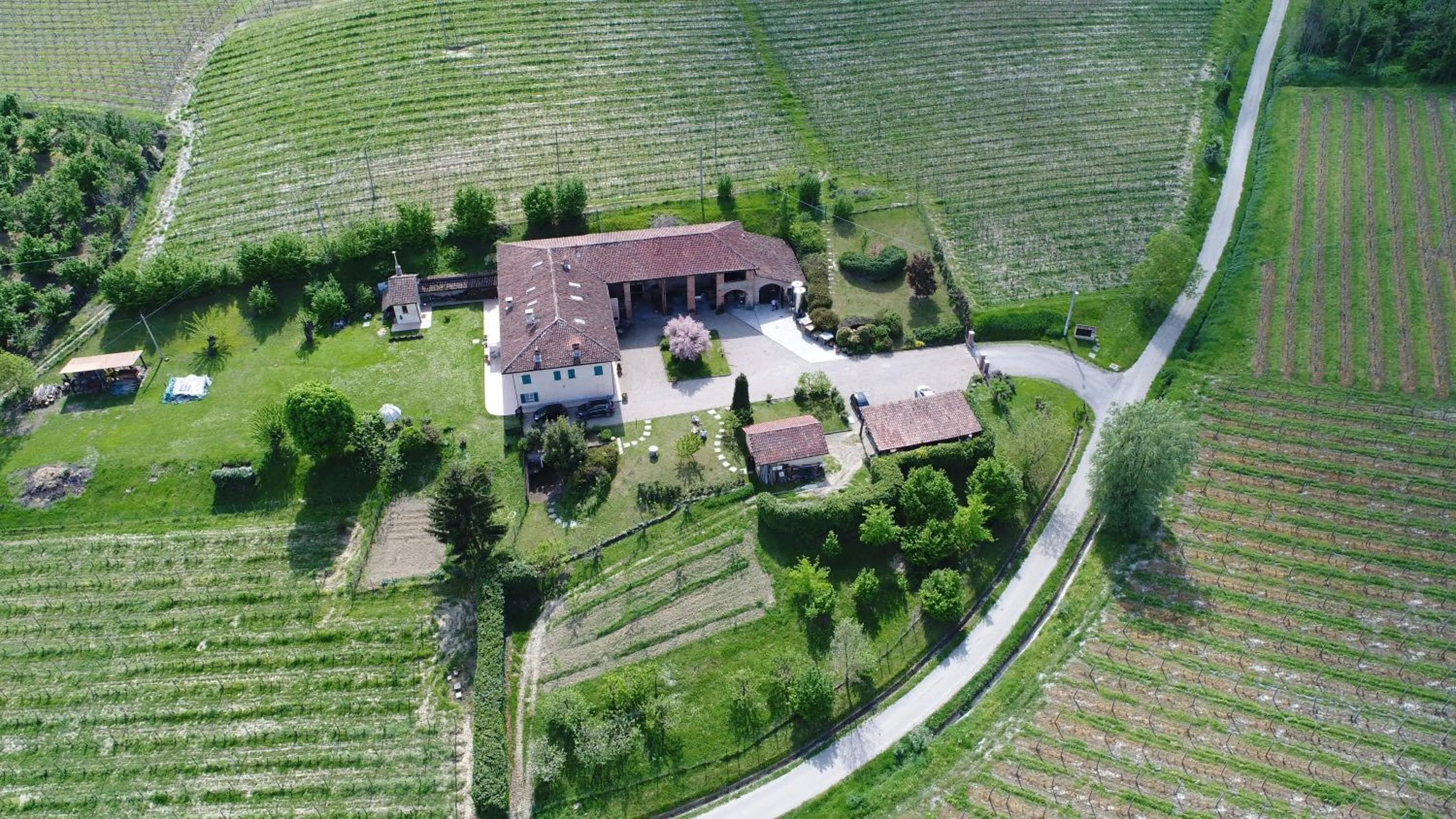 Bird's eye view in La Giribaldina Winery & Farmhouse