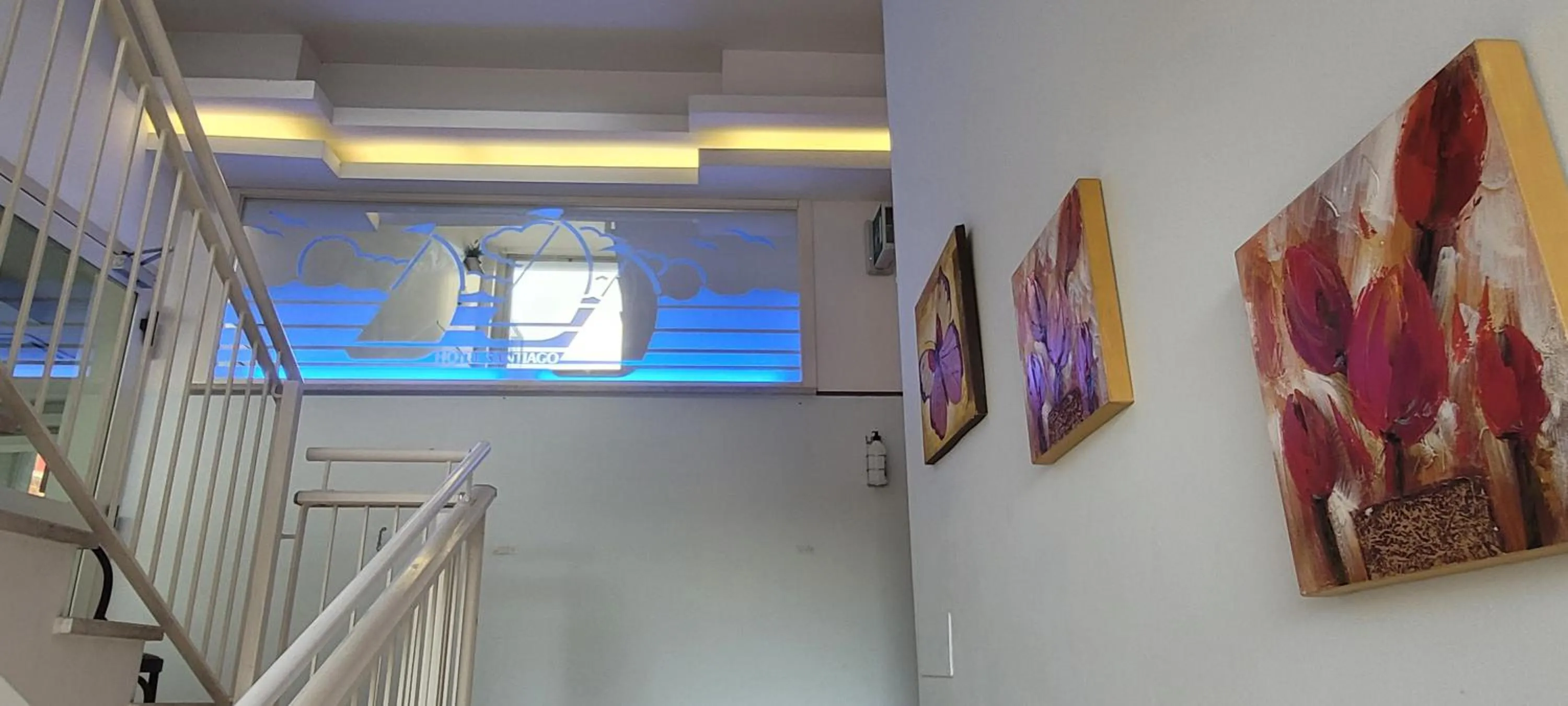 Lobby or reception in Hotel Santiago