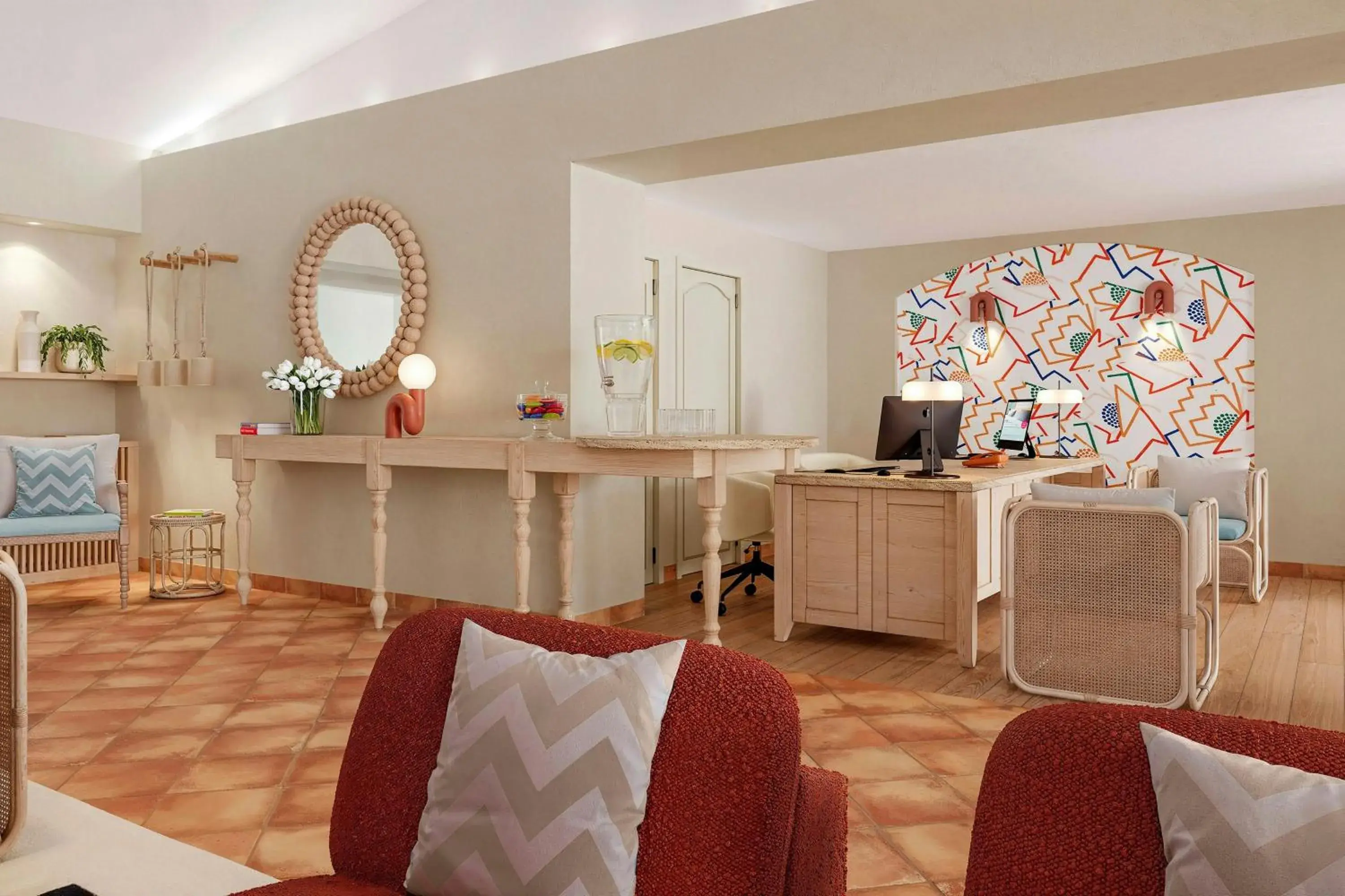 Lobby or reception in La Bastide de Mougins, a Tribute Portfolio Hotel Lobby or reception in La Bastide de Mougins, a Tribute Portfolio Hotel