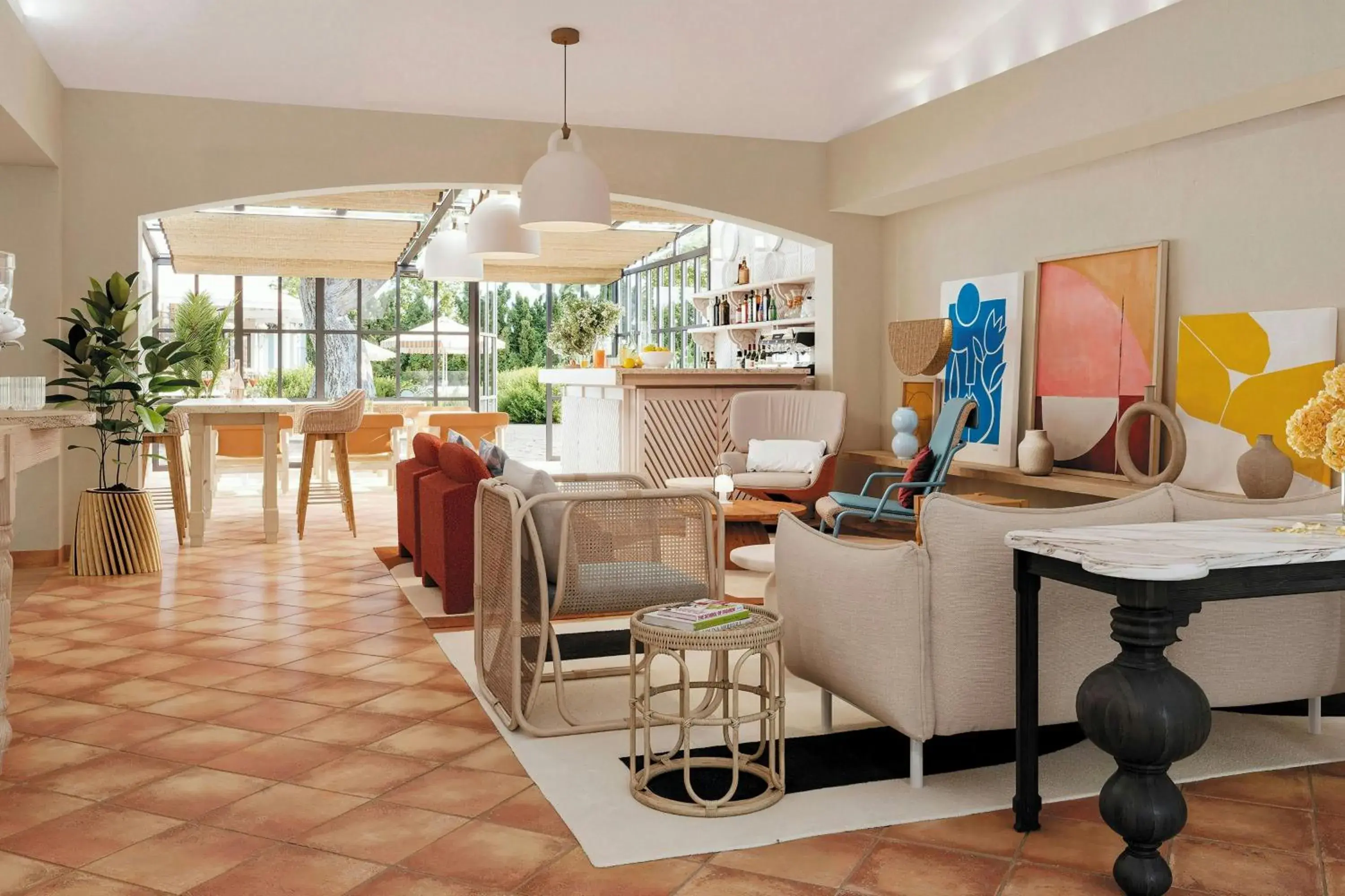 Lounge or bar in La Bastide de Mougins, a Tribute Portfolio Hotel Lounge or bar in La Bastide de Mougins, a Tribute Portfolio Hotel