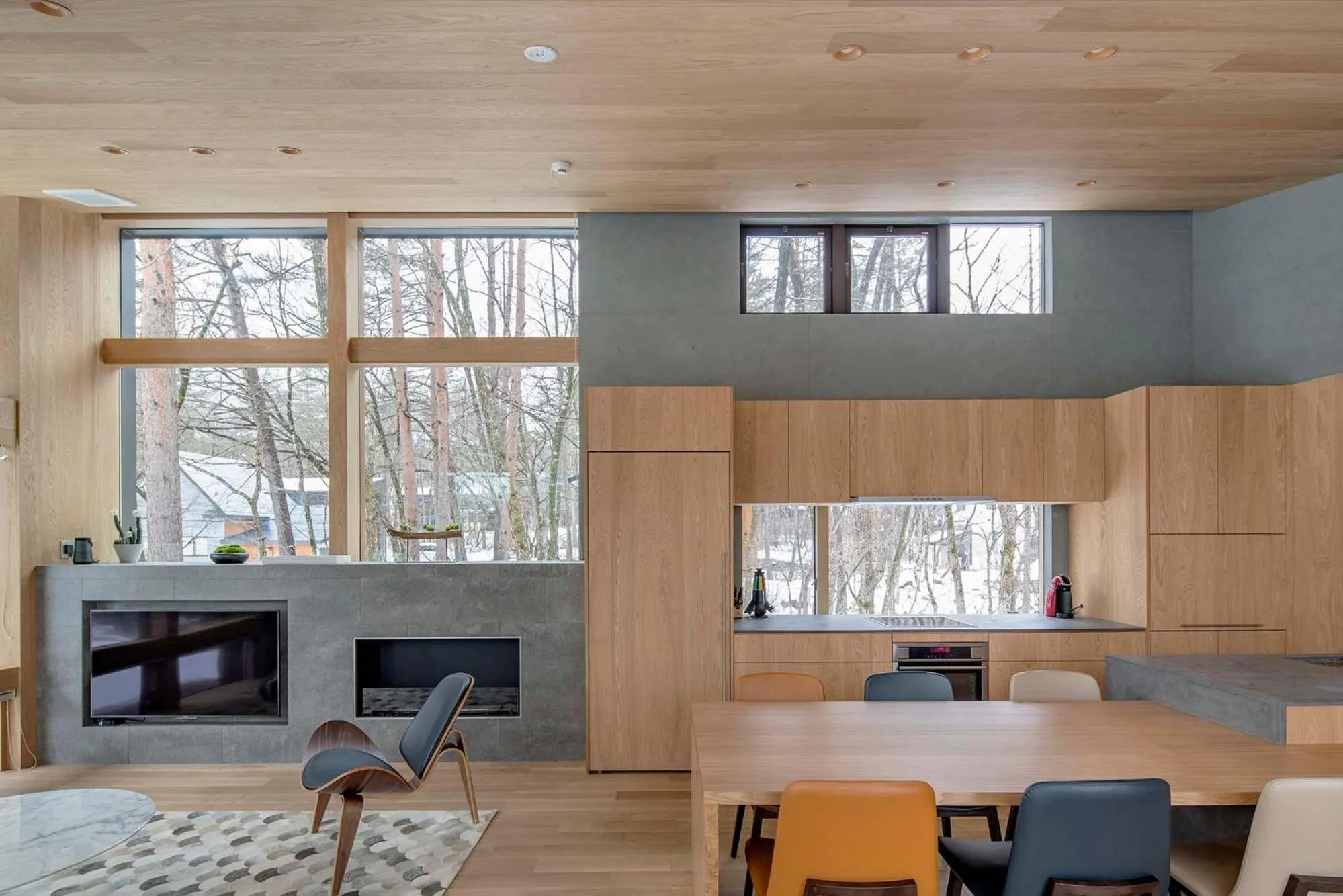 Living room in Kairos by the Mountain by The Hakuba Collection