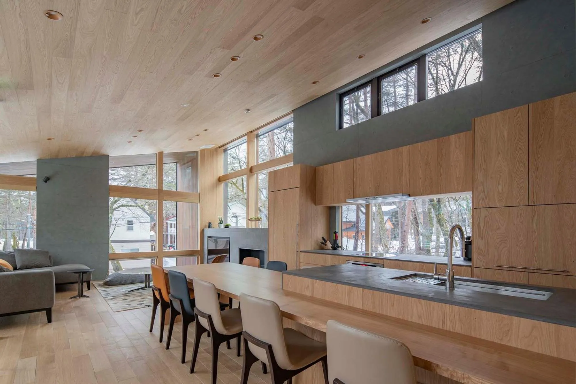 Dining area in Kairos by the Mountain by The Hakuba Collection