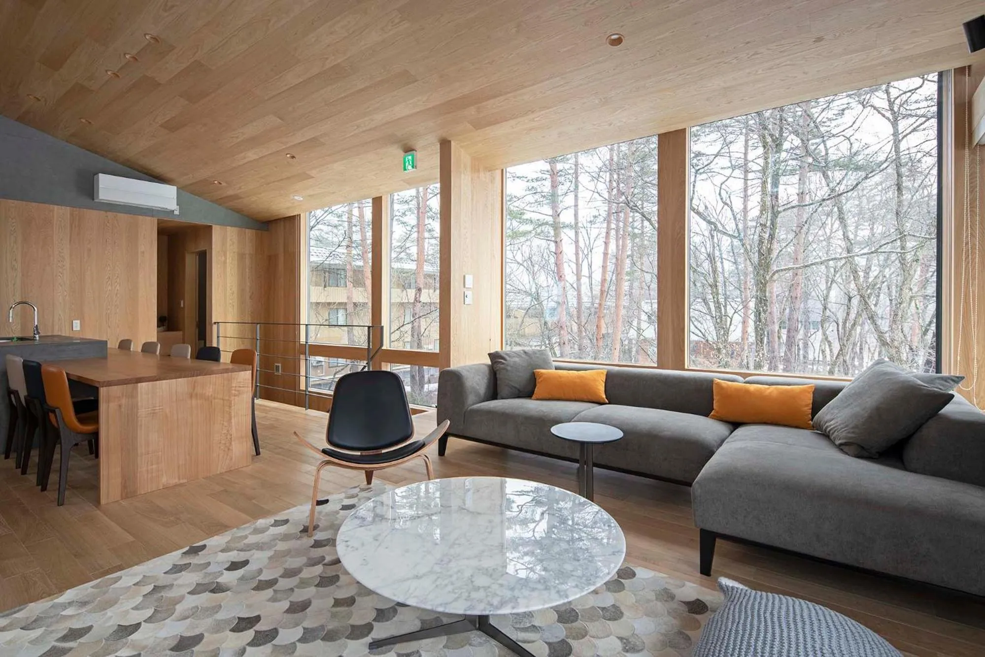 Living room in Kairos by the Mountain by The Hakuba Collection