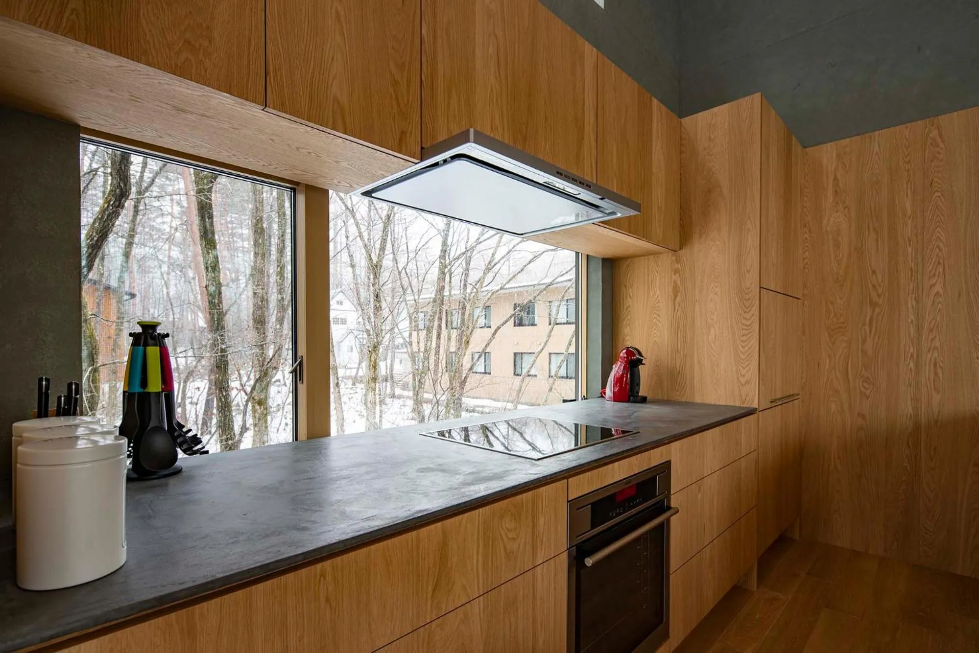kitchen in Kairos by the Mountain by The Hakuba Collection