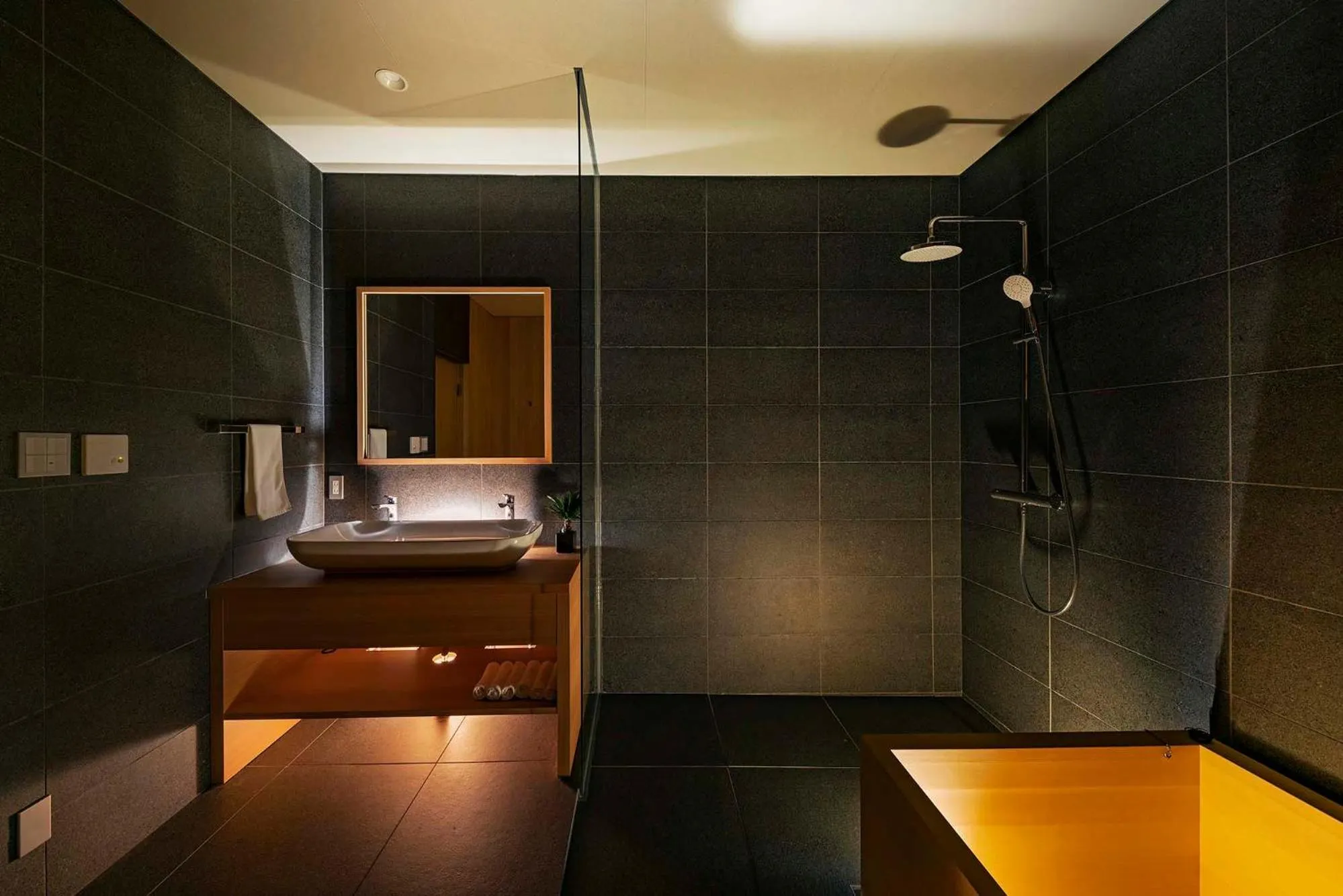 Bathroom in Kairos by the Mountain by The Hakuba Collection