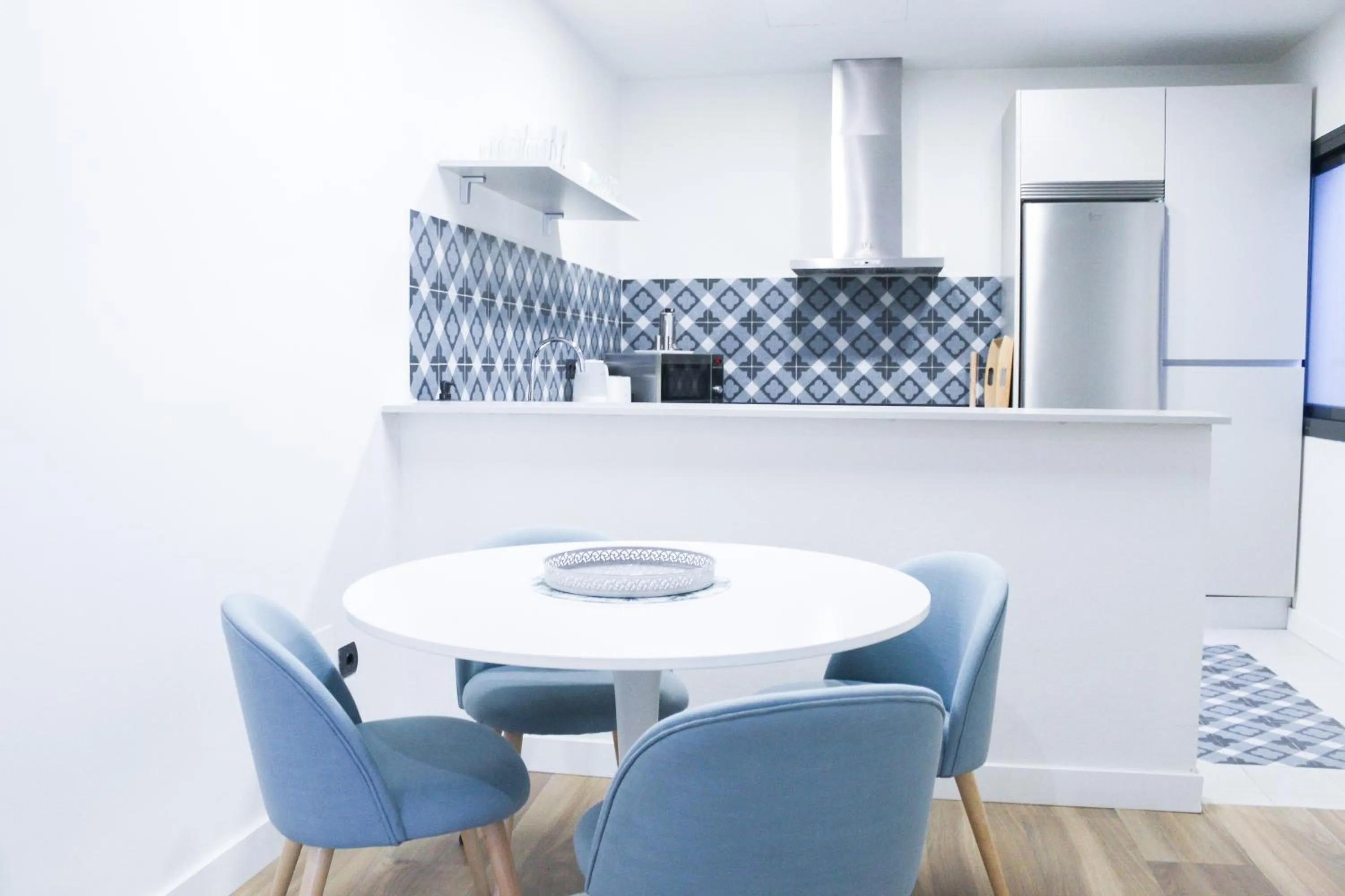 Dining area in Aqua Apartments Málaga