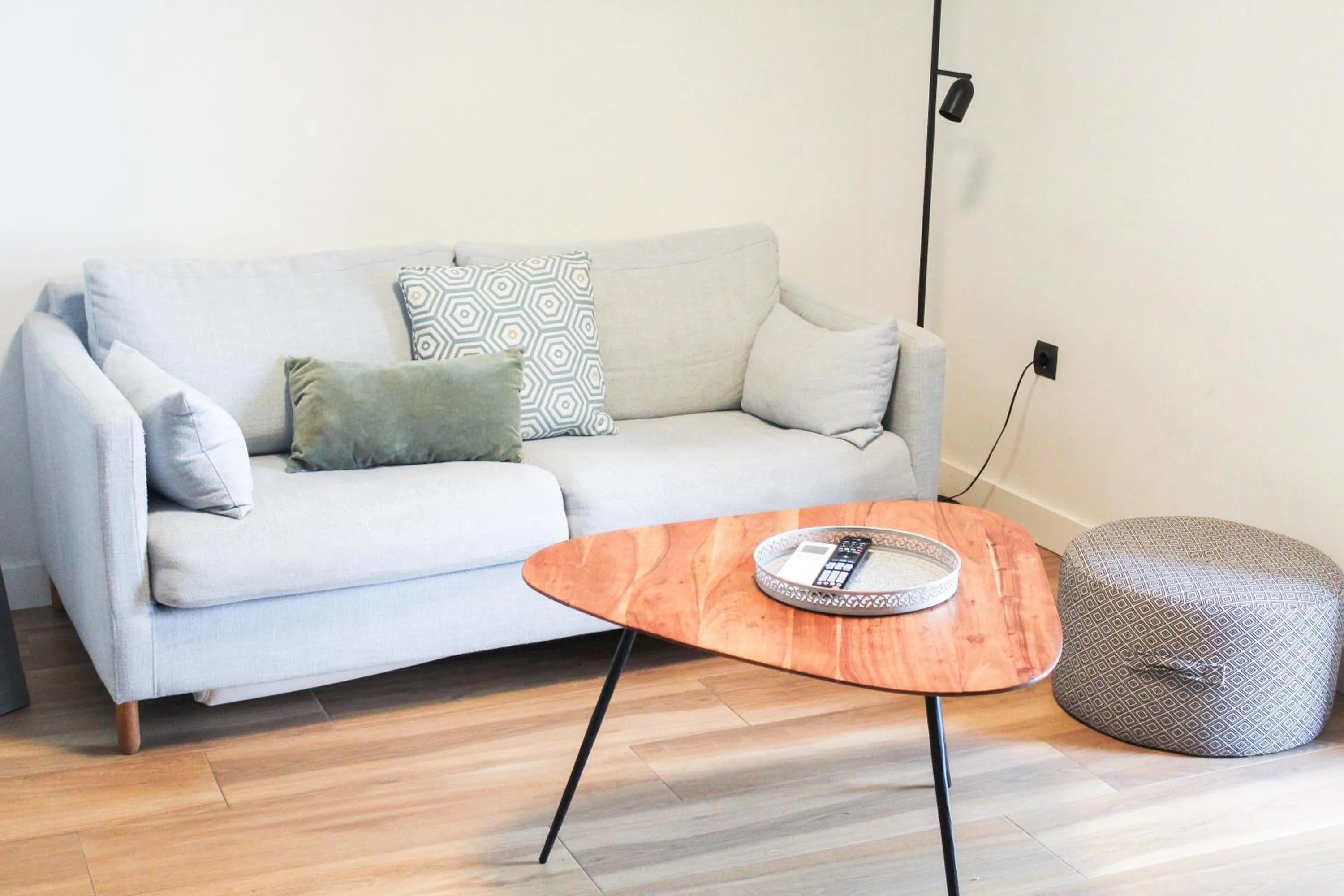 Seating area in Aqua Apartments Málaga