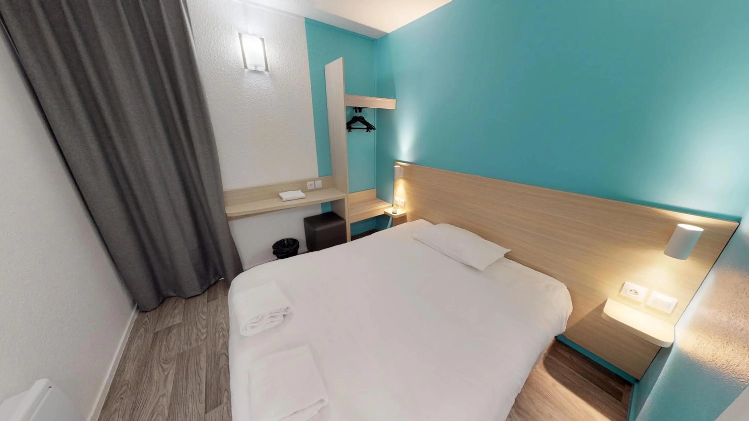 Bedroom, Bed in Hôtel du stade ex Kyriad Direct Lille Est Stade Pierre Mauroy