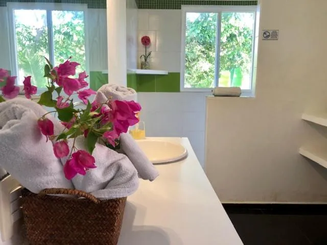 towels in Casa de las Flores tropical