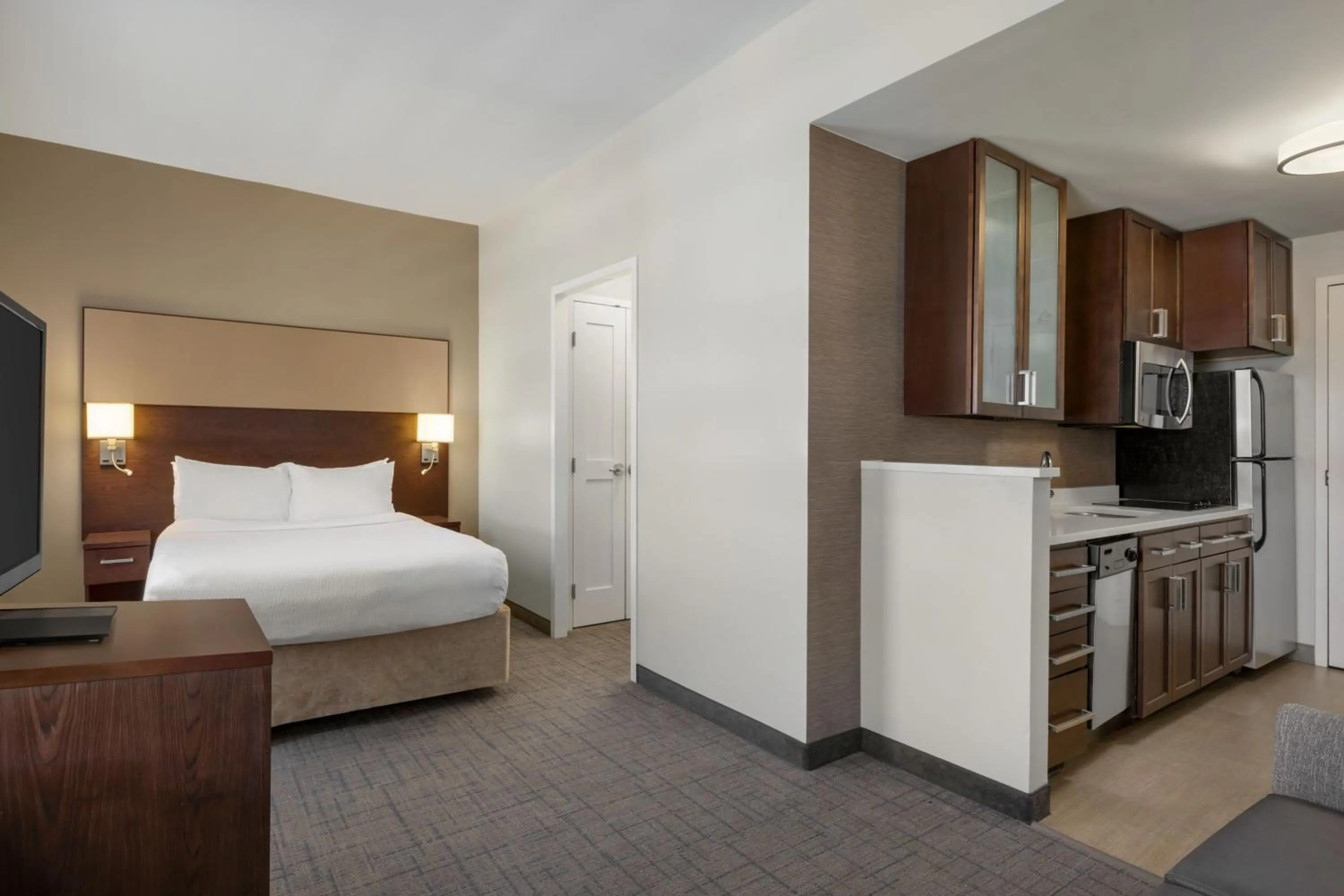 Bedroom, Bed in Residence Inn by Marriott Omaha Downtown Old Market Area
