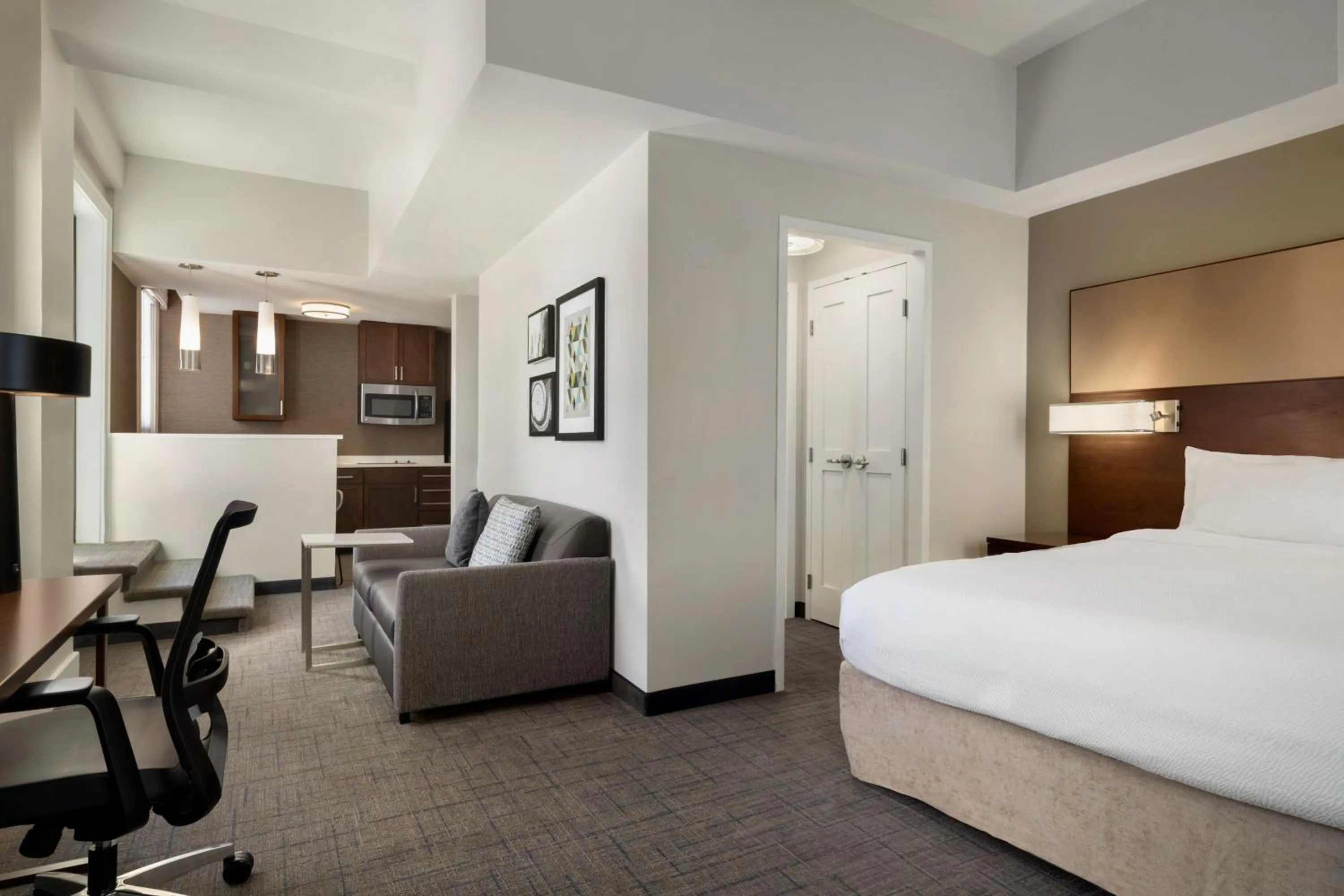 Bedroom, Bed in Residence Inn by Marriott Omaha Downtown Old Market Area
