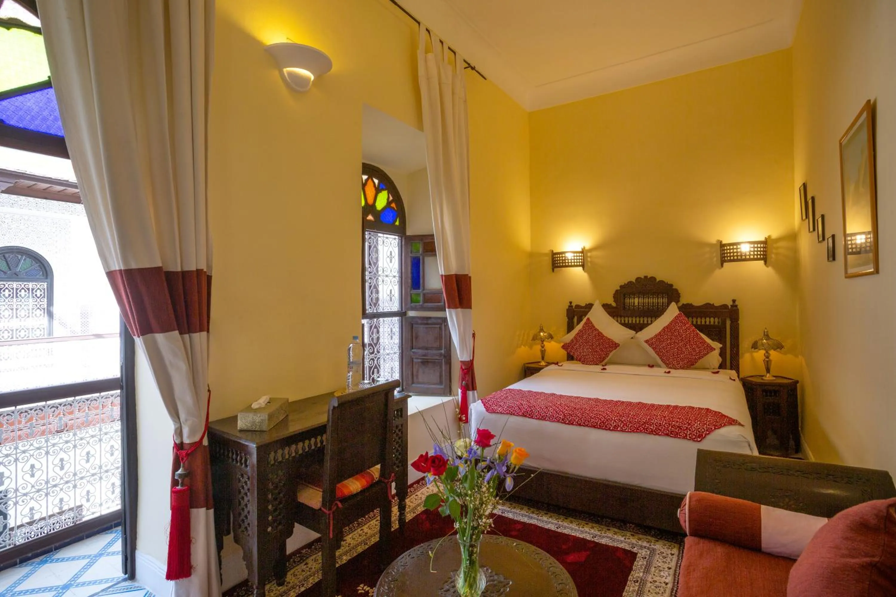 View (from property/room), Bed in Riad Al Jana