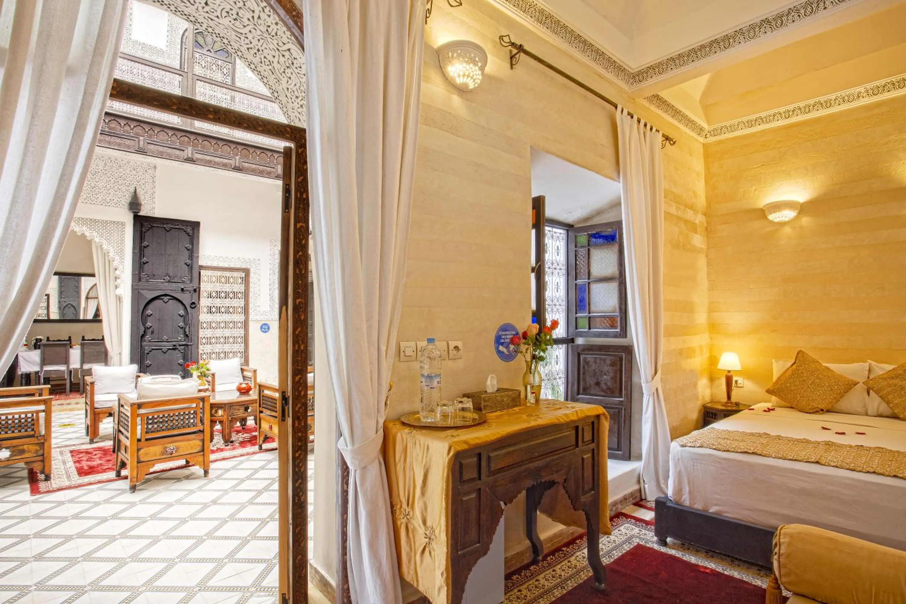 View (from property/room), Bed in Riad Al Jana