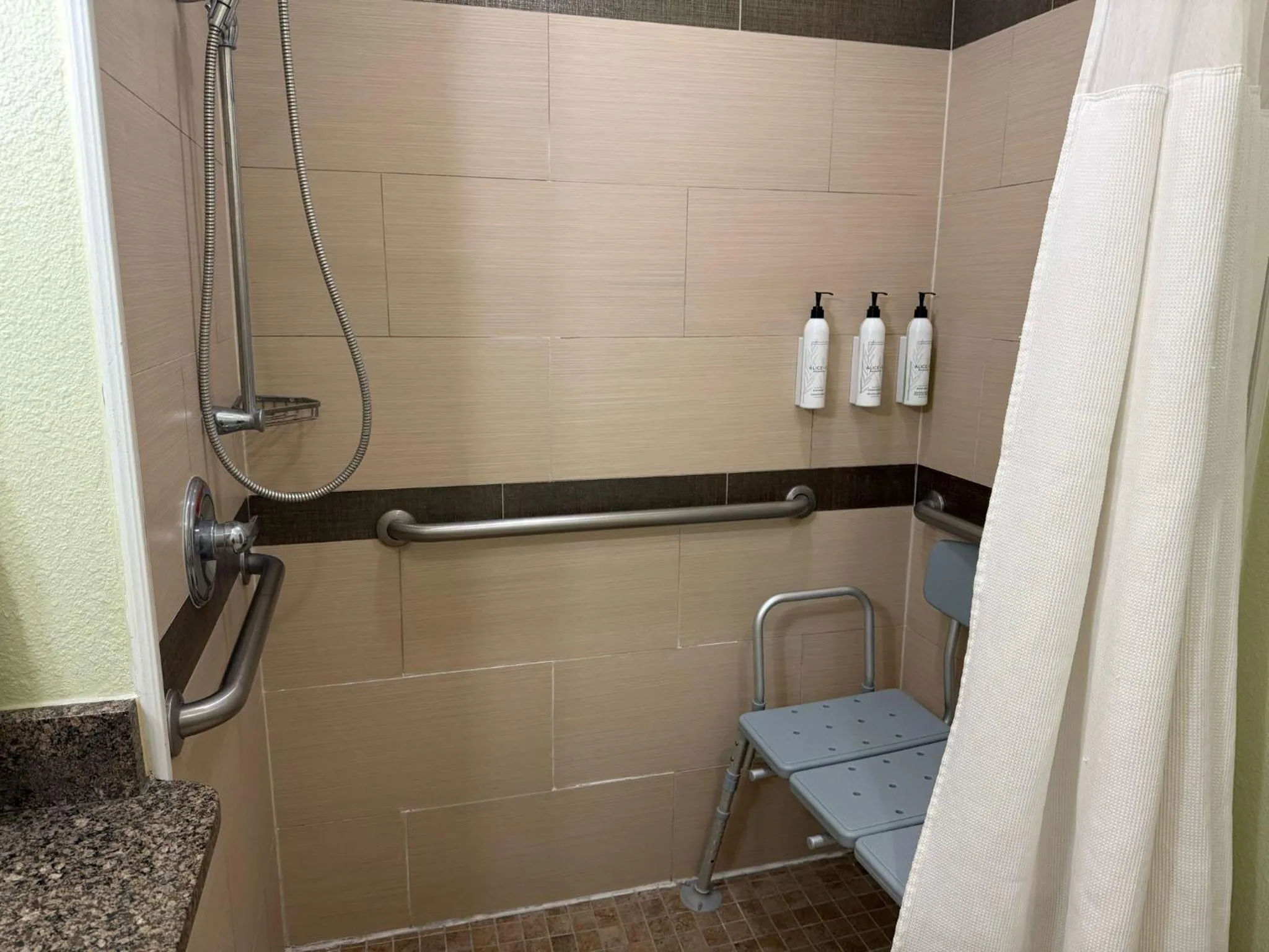 Shower in Fairfield Inn and Suites by Marriott North Spring