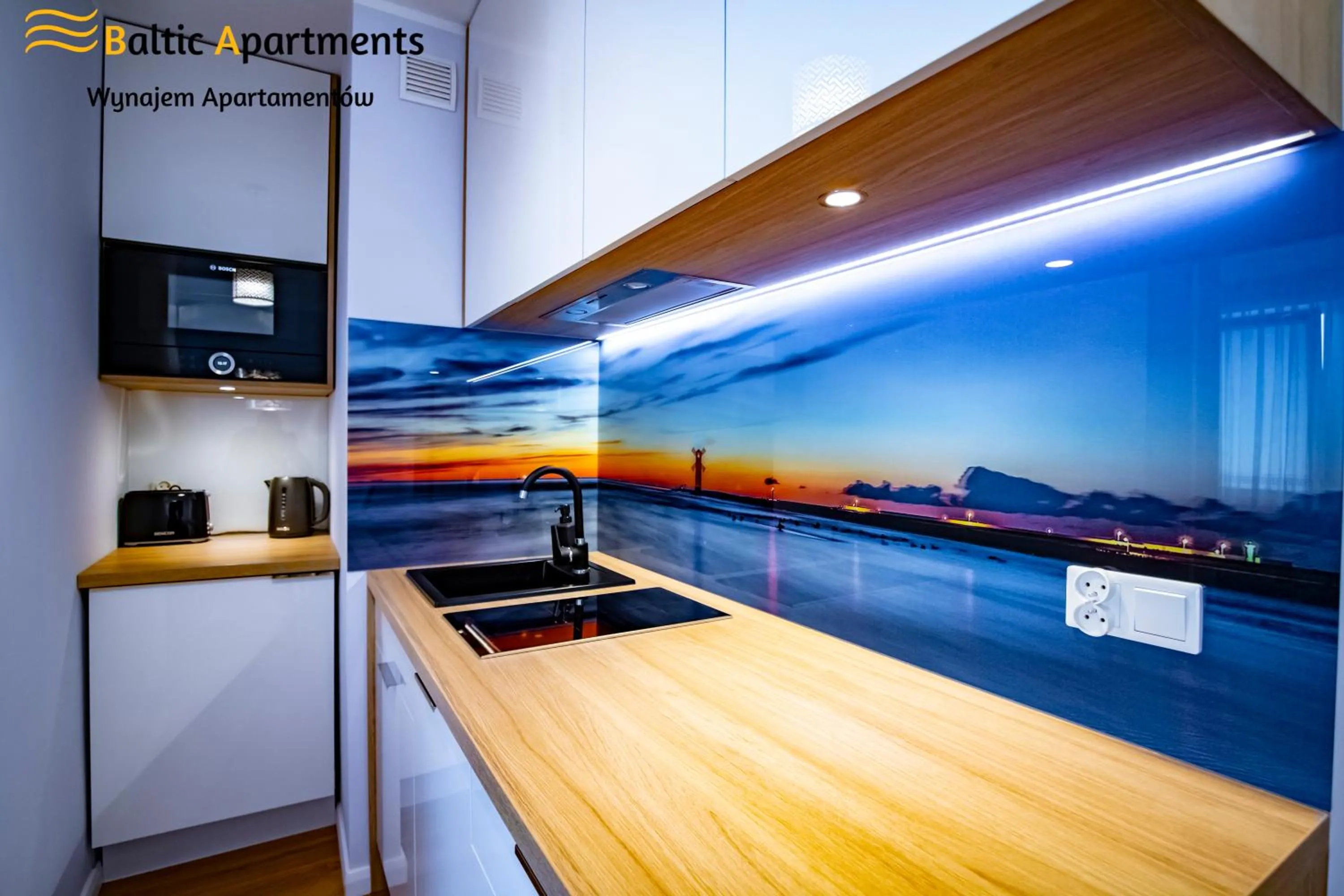 Kitchen or kitchenette in Baltic Apartments - Apartamenty Bałtyk