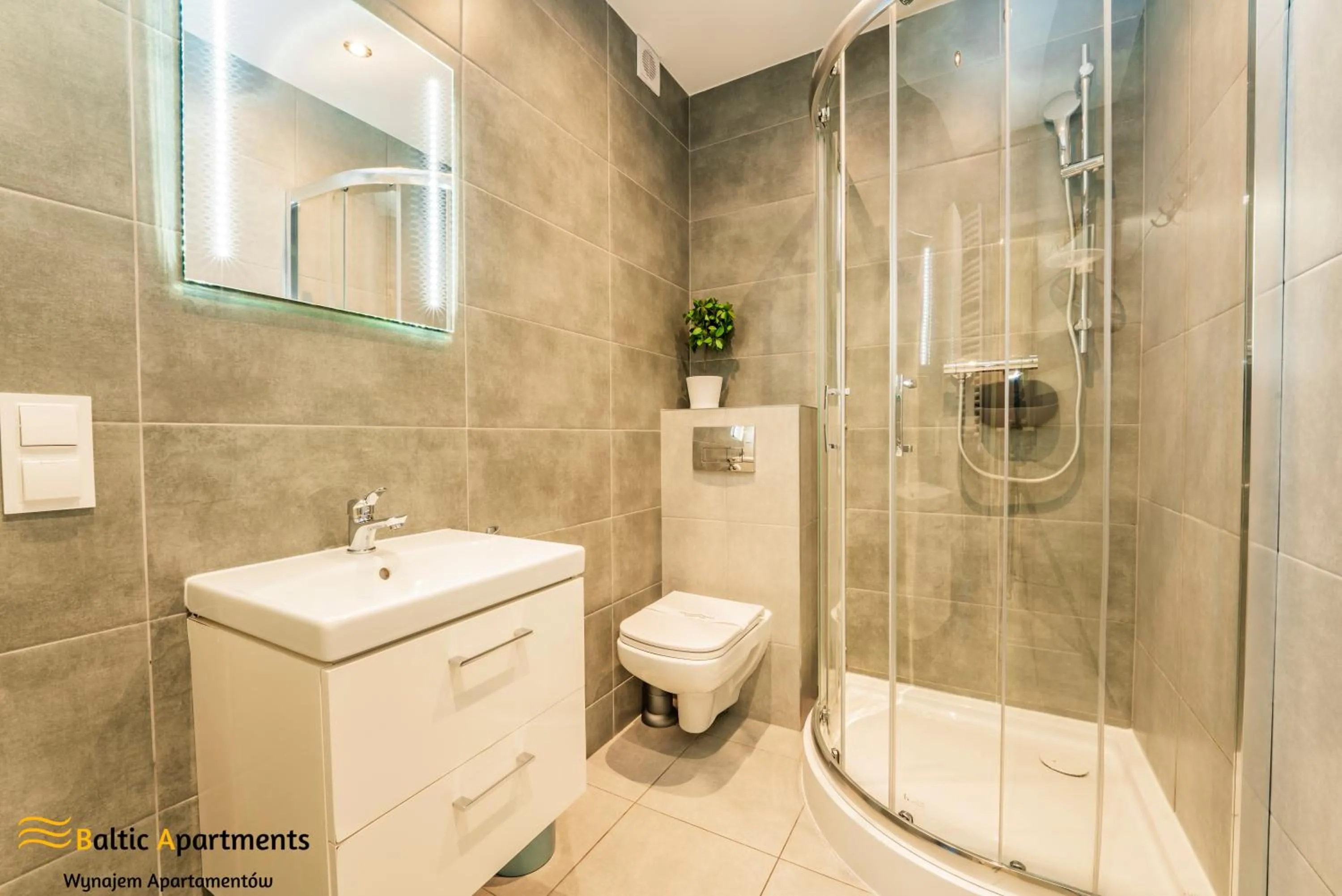Shower in Baltic Apartments - Apartamenty Bałtyk