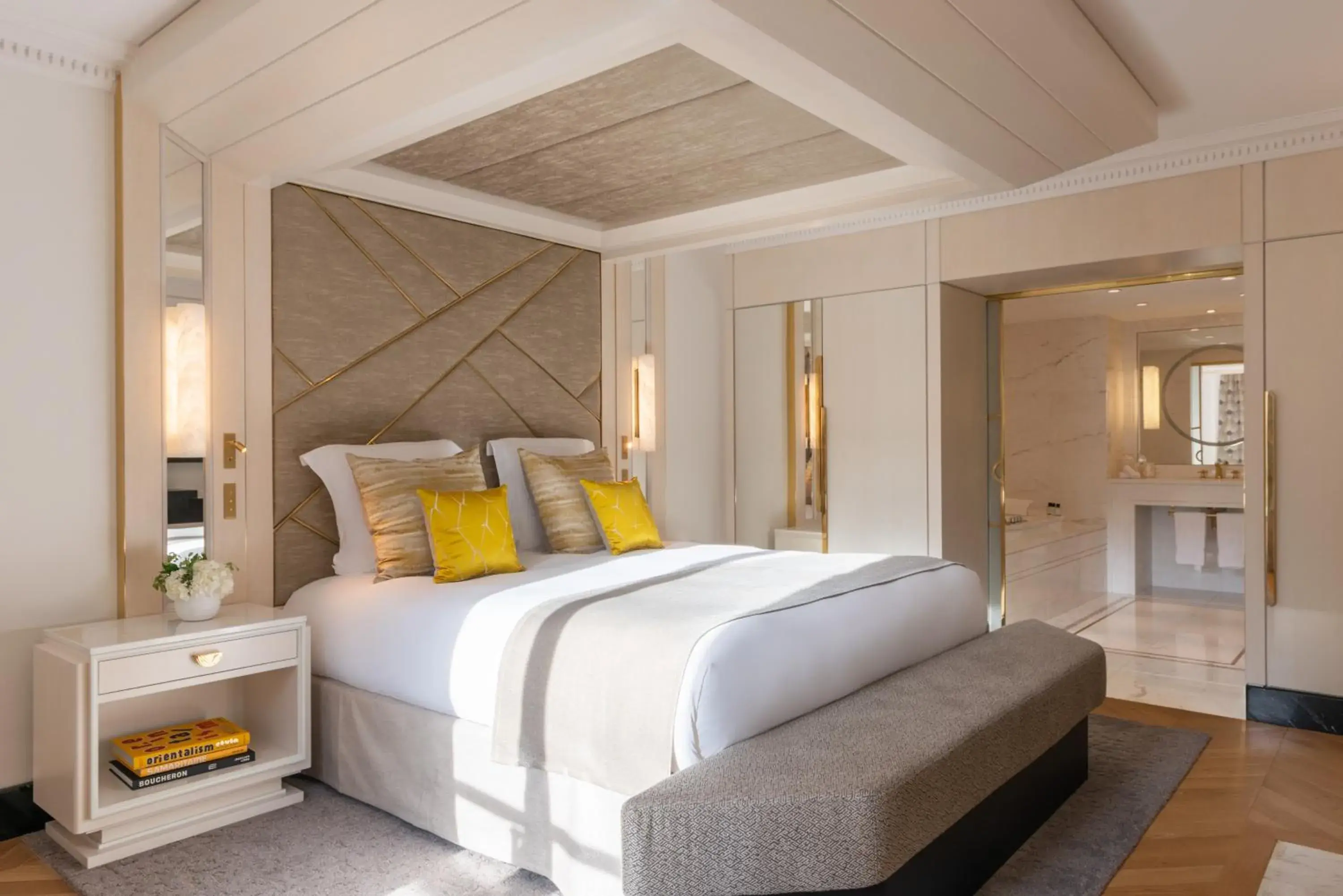 Bedroom, Bed in L'Hôtel du Collectionneur Paris Bedroom, Bed in L'Hôtel du Collectionneur Paris